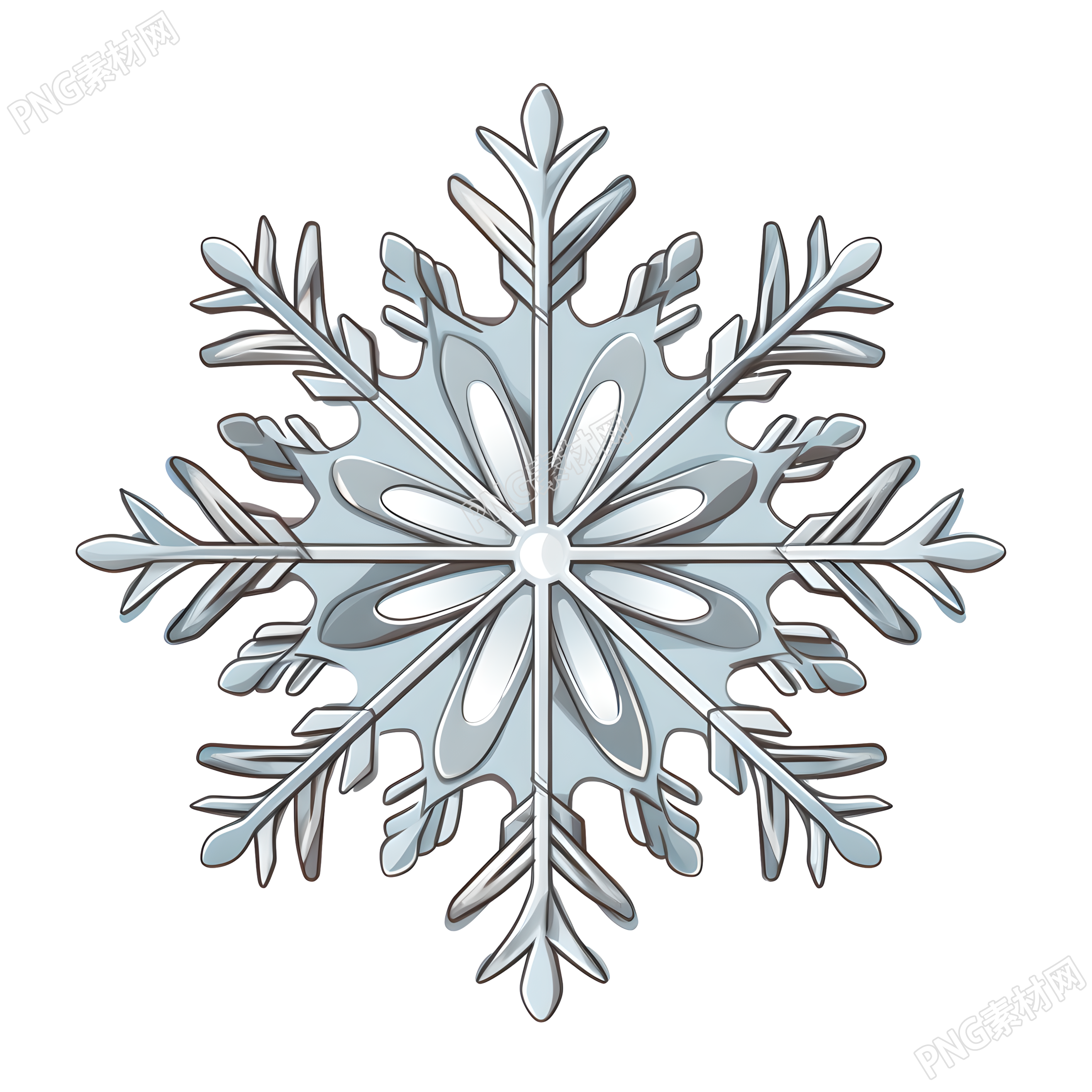 雪花矢量素材