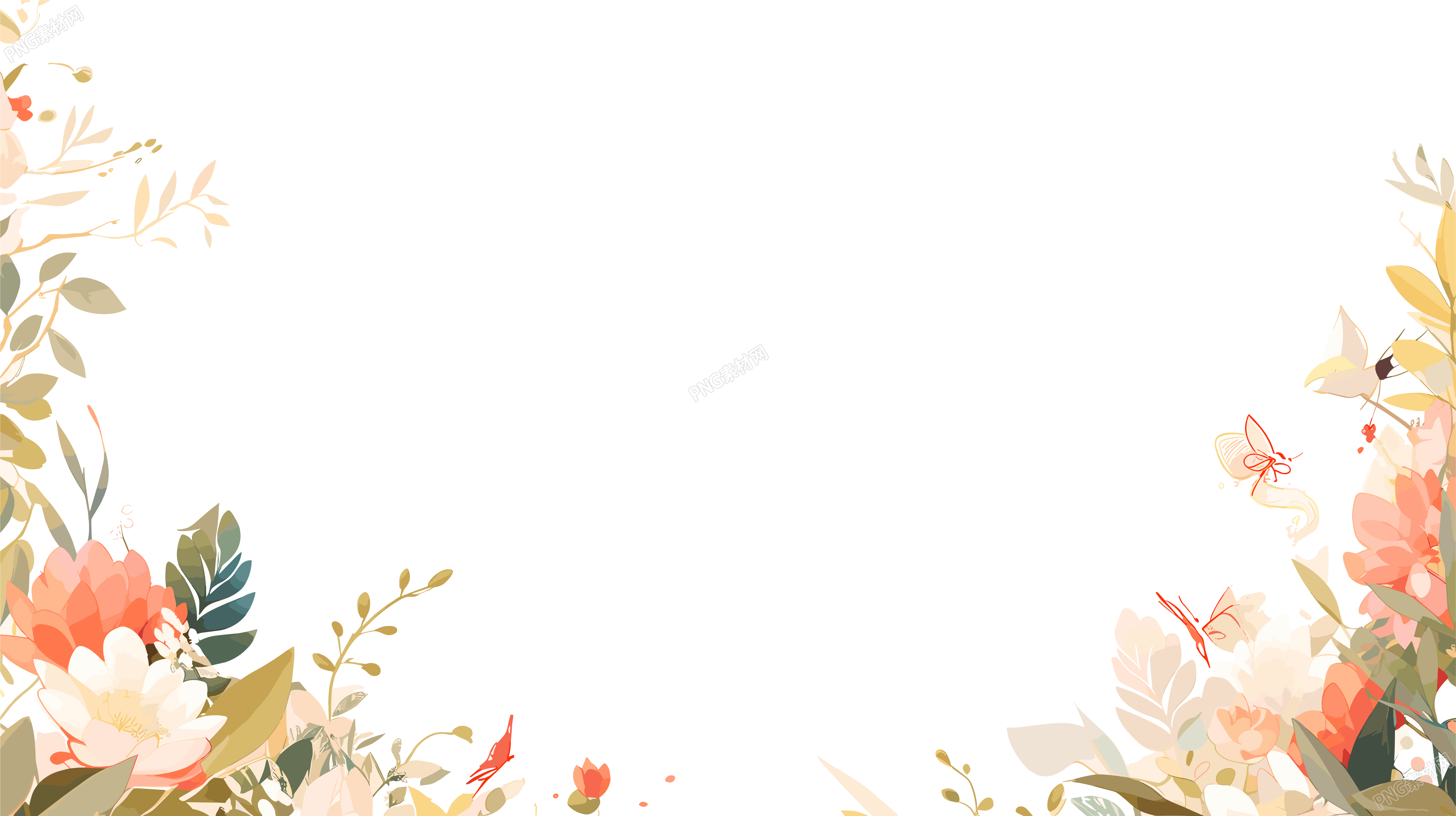 植物花边插图