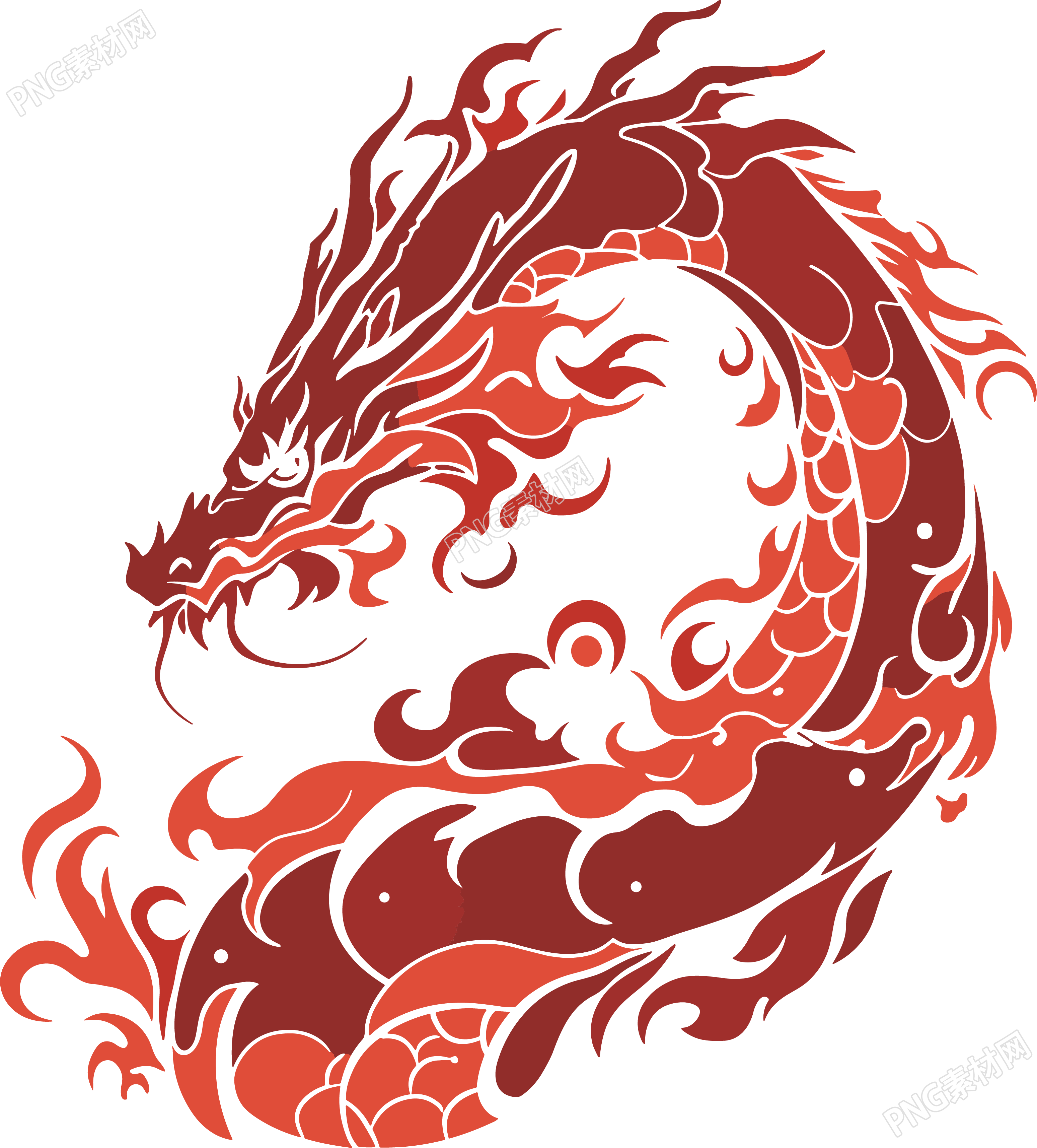 中国龙透明背景设计元素