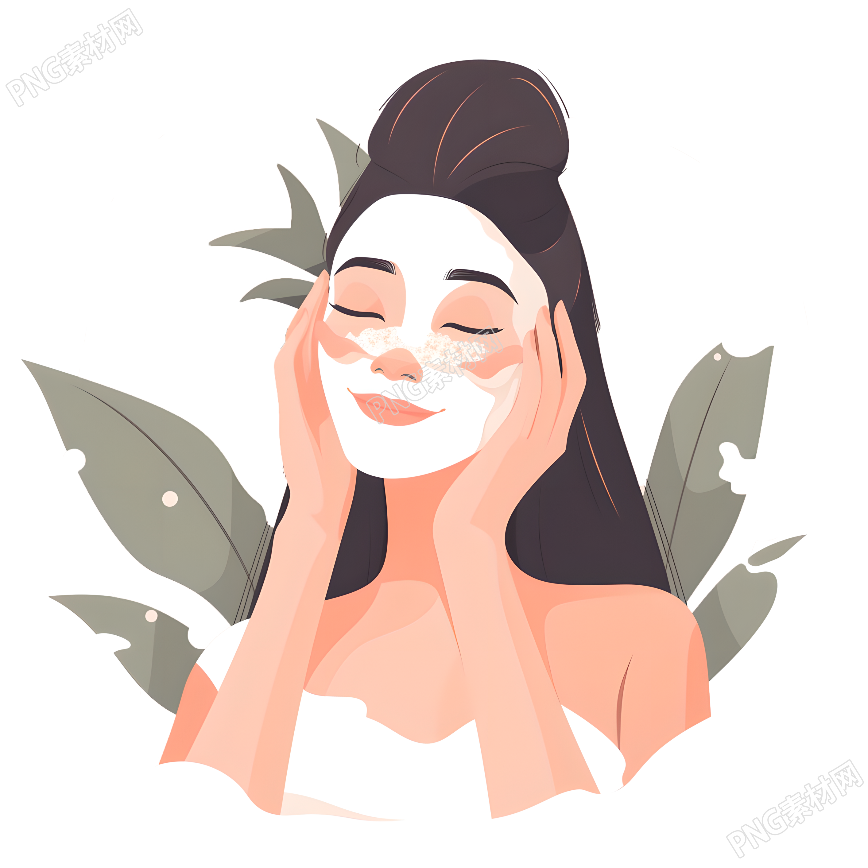 女性护肤清新素材