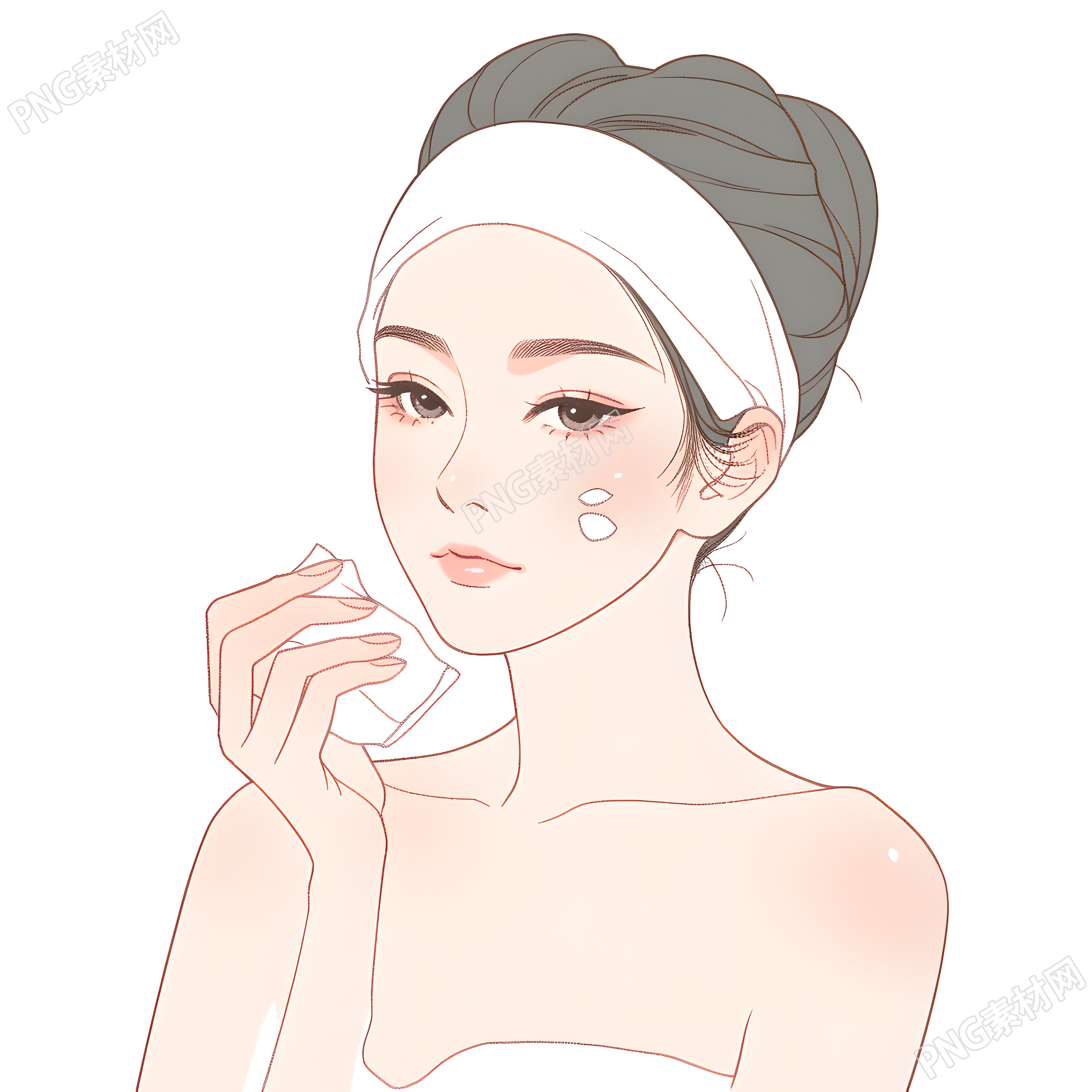 女性护肤创意设计素材