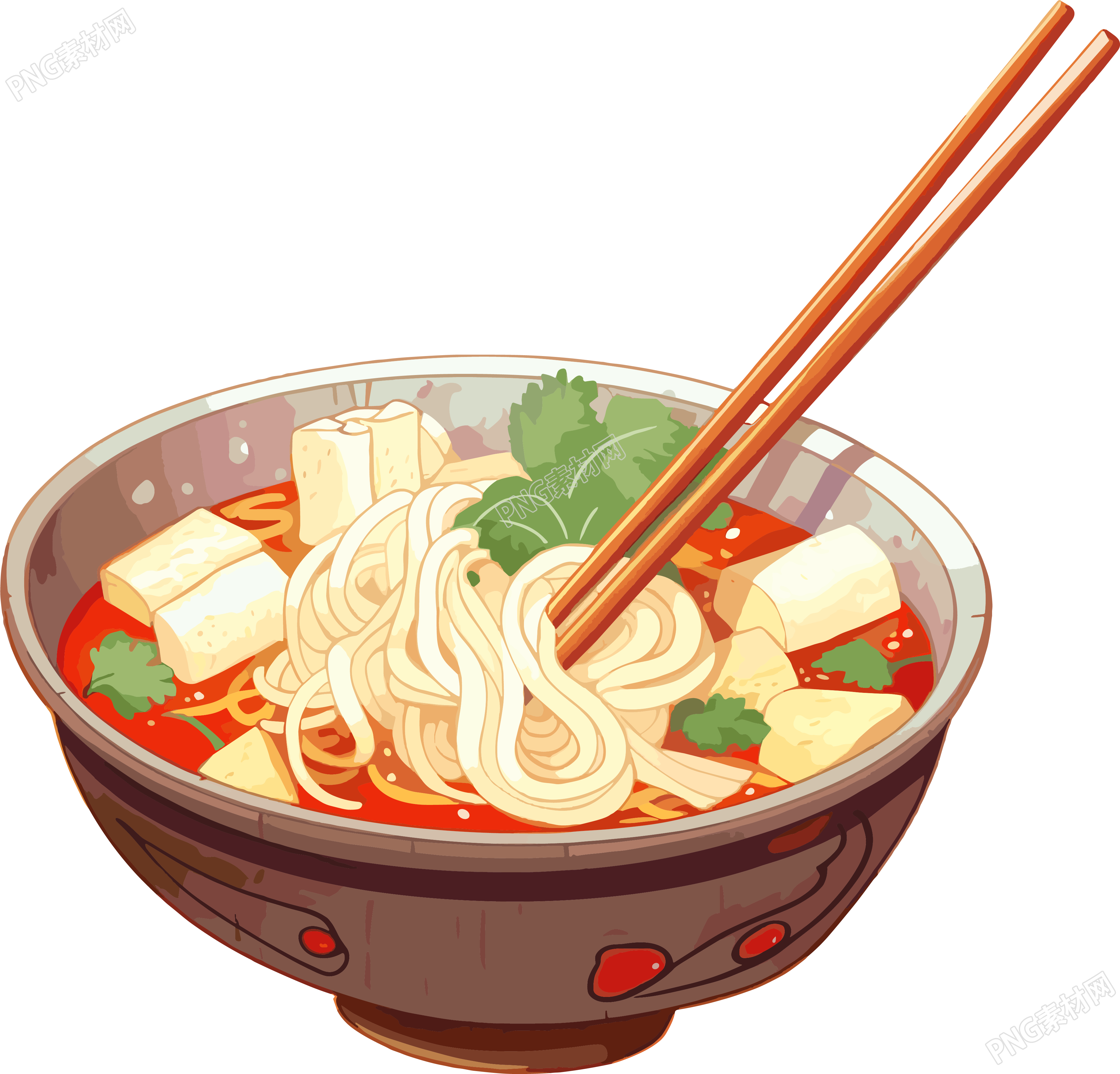 螺蛳粉商业插画设计