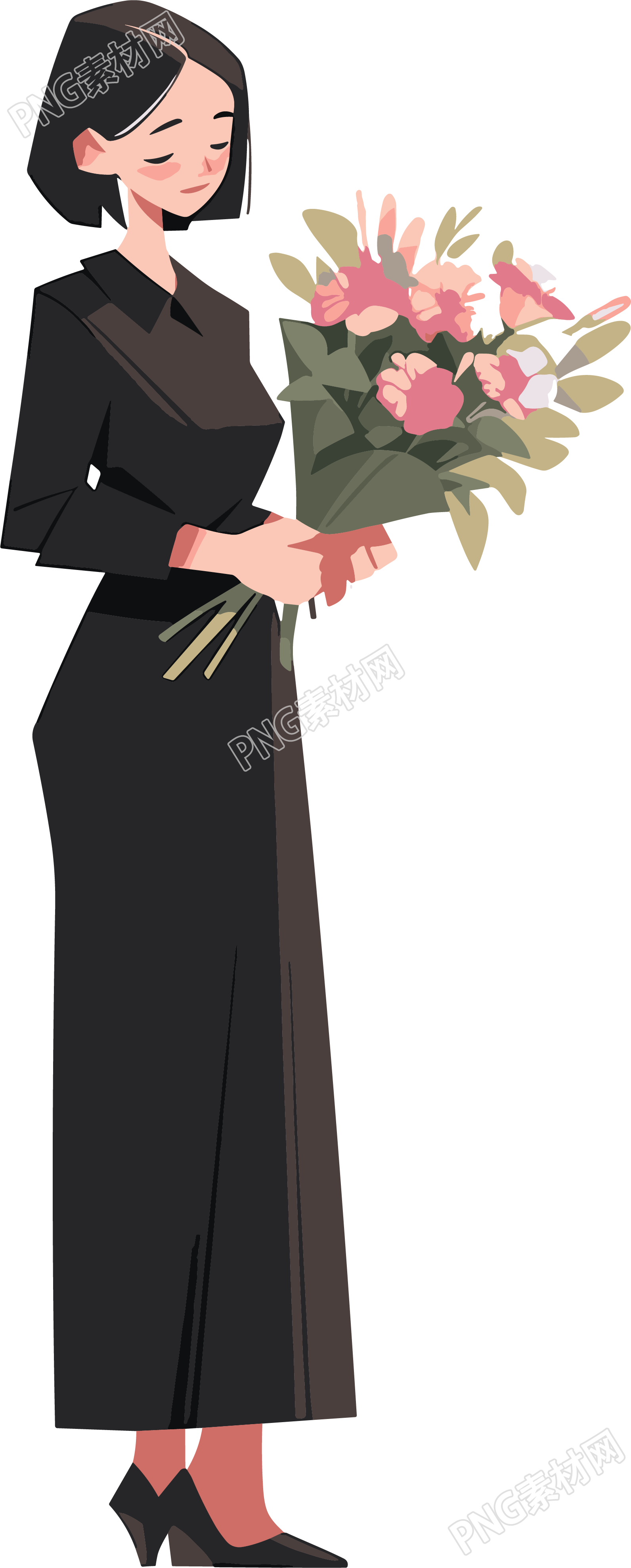 教师节卡通女老师设计元素