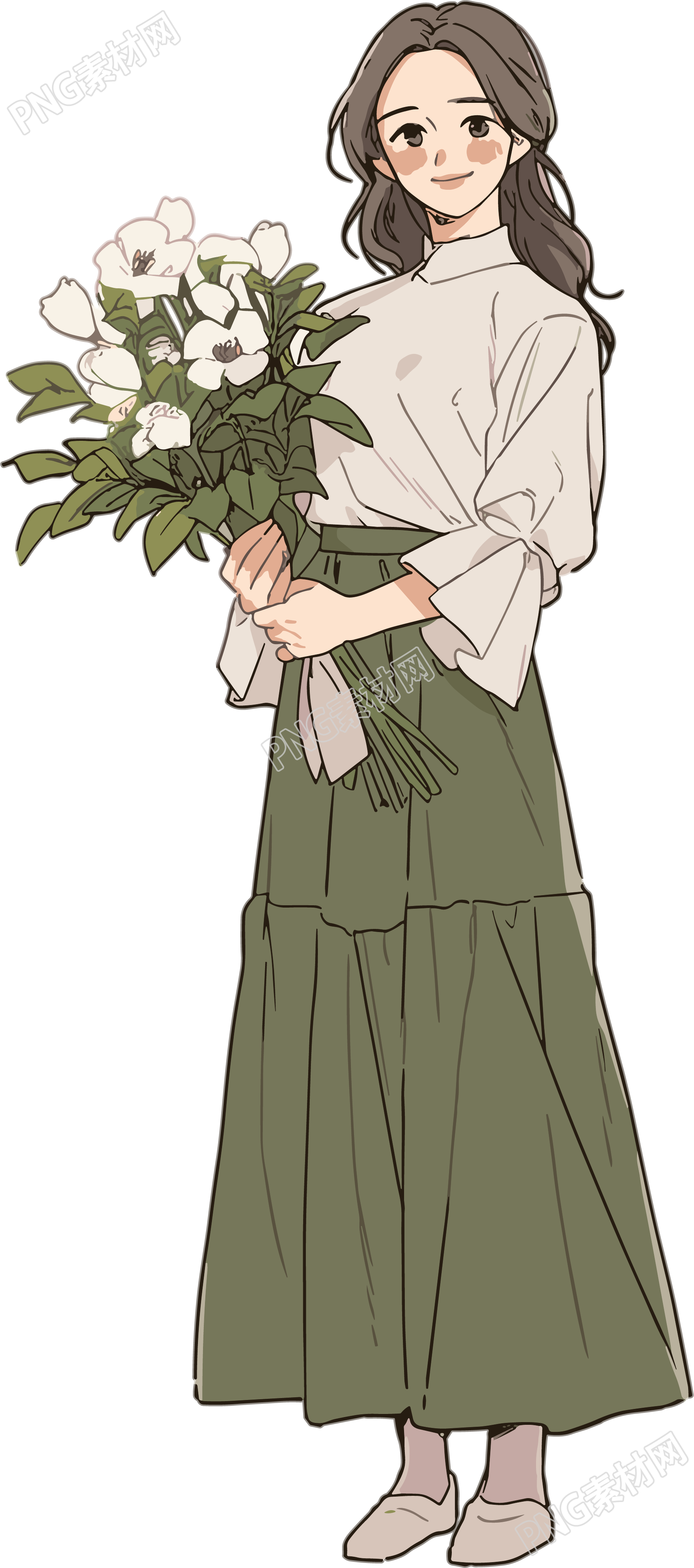 教师节卡通女老师插图