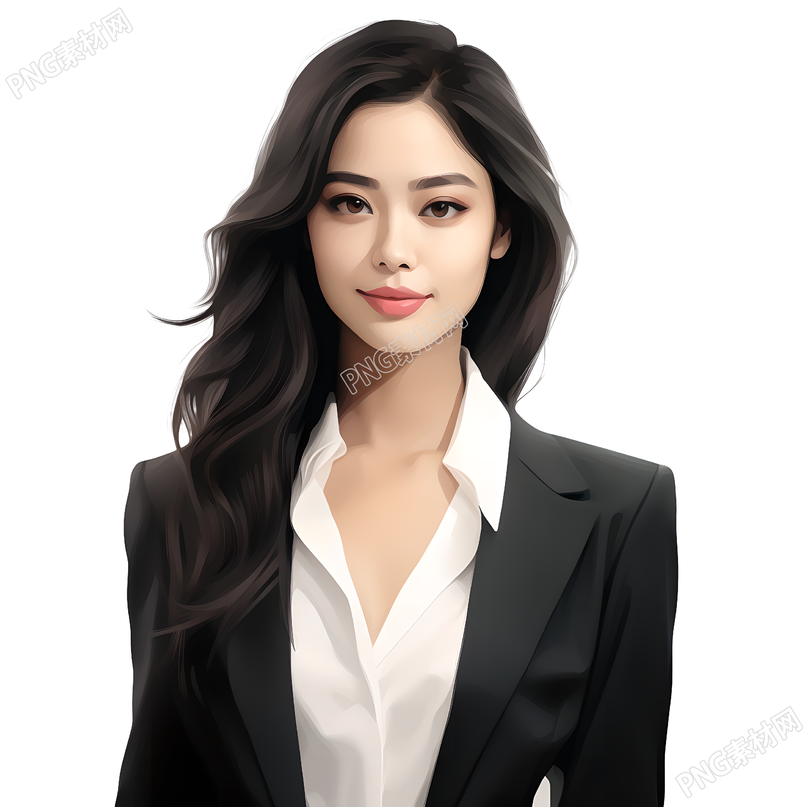 人像老师写实插画