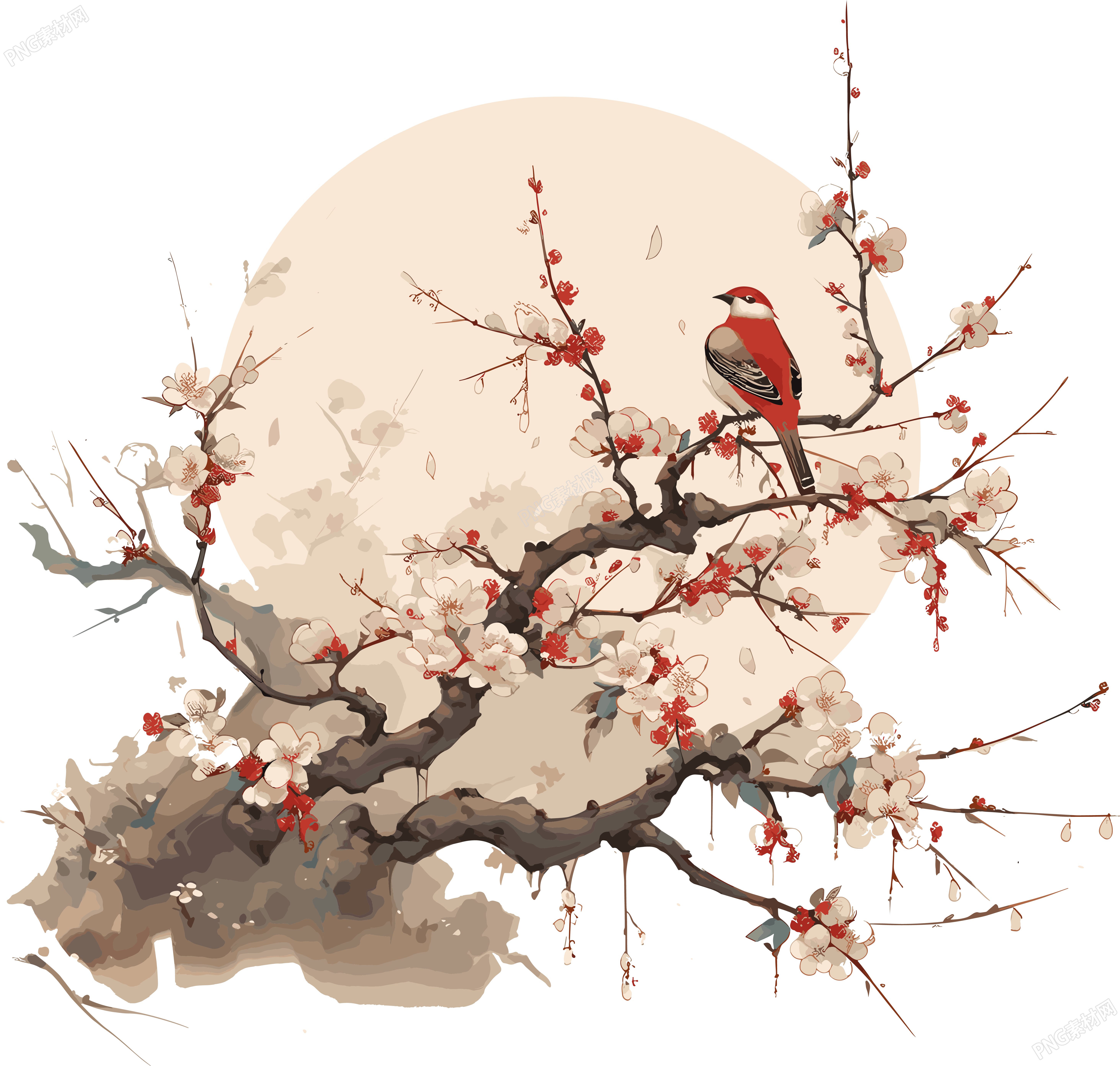 梅花創(chuàng)意設(shè)計(jì)商用素材