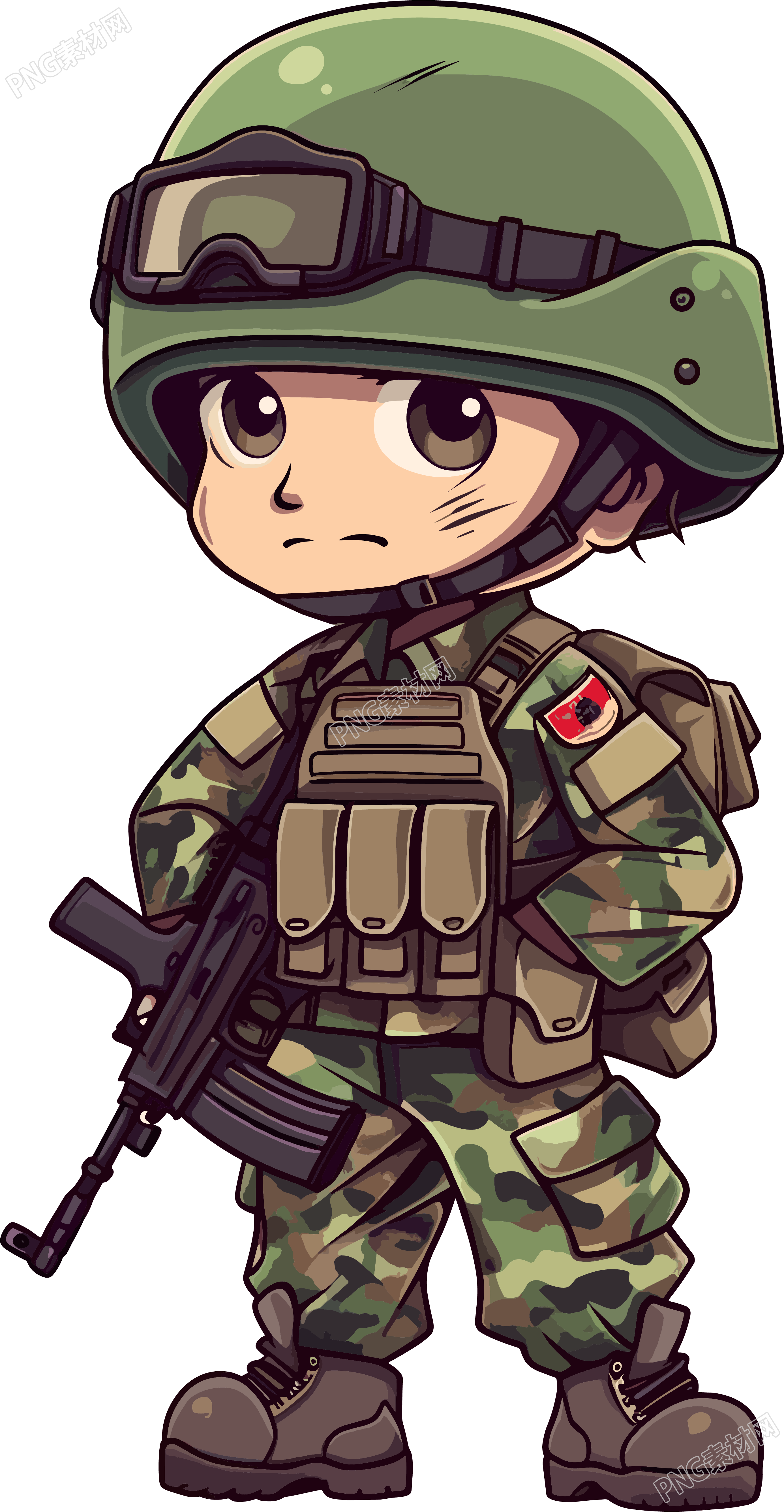 卡通士兵商业设计素材