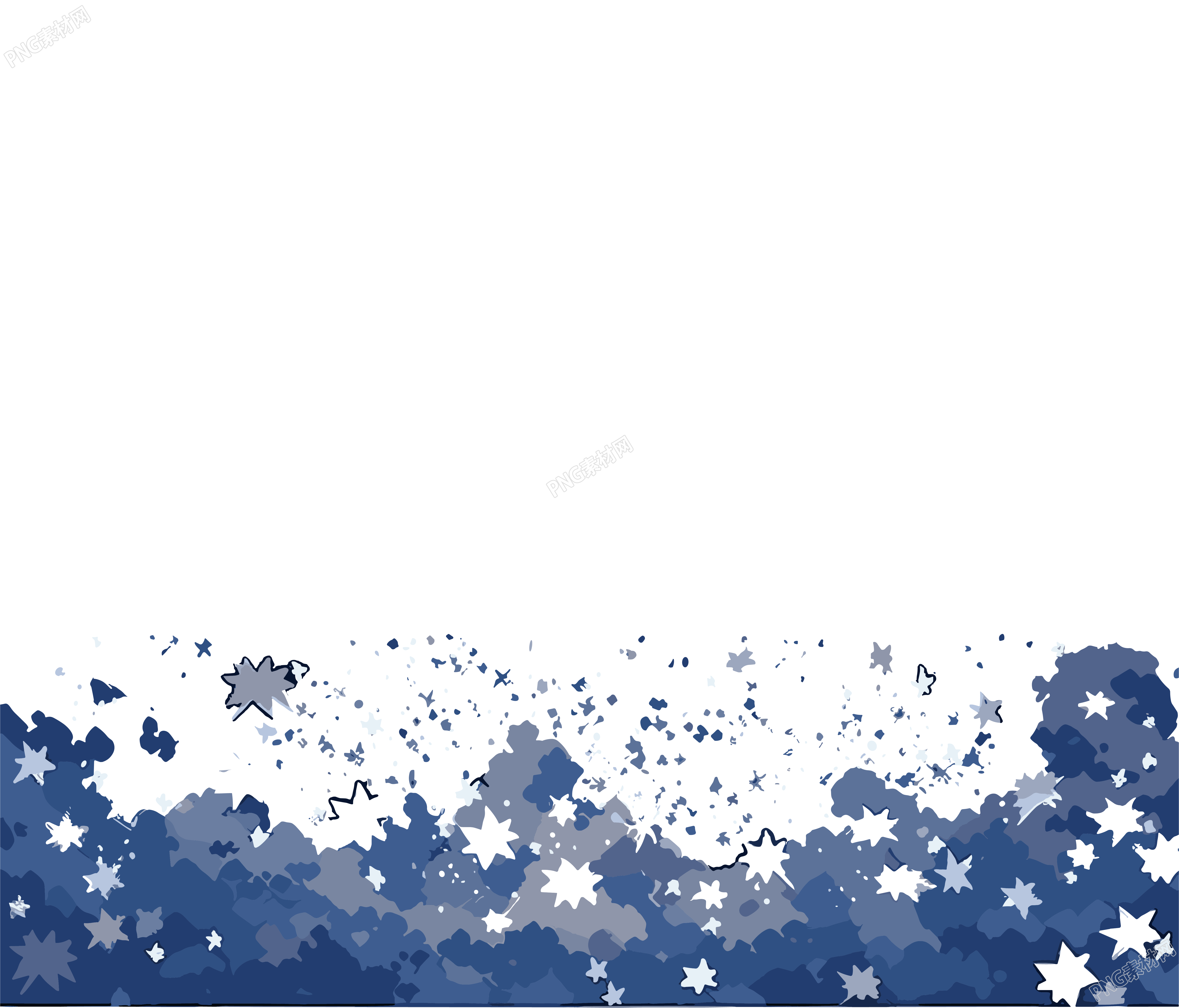 雪景雪花商业设计插图