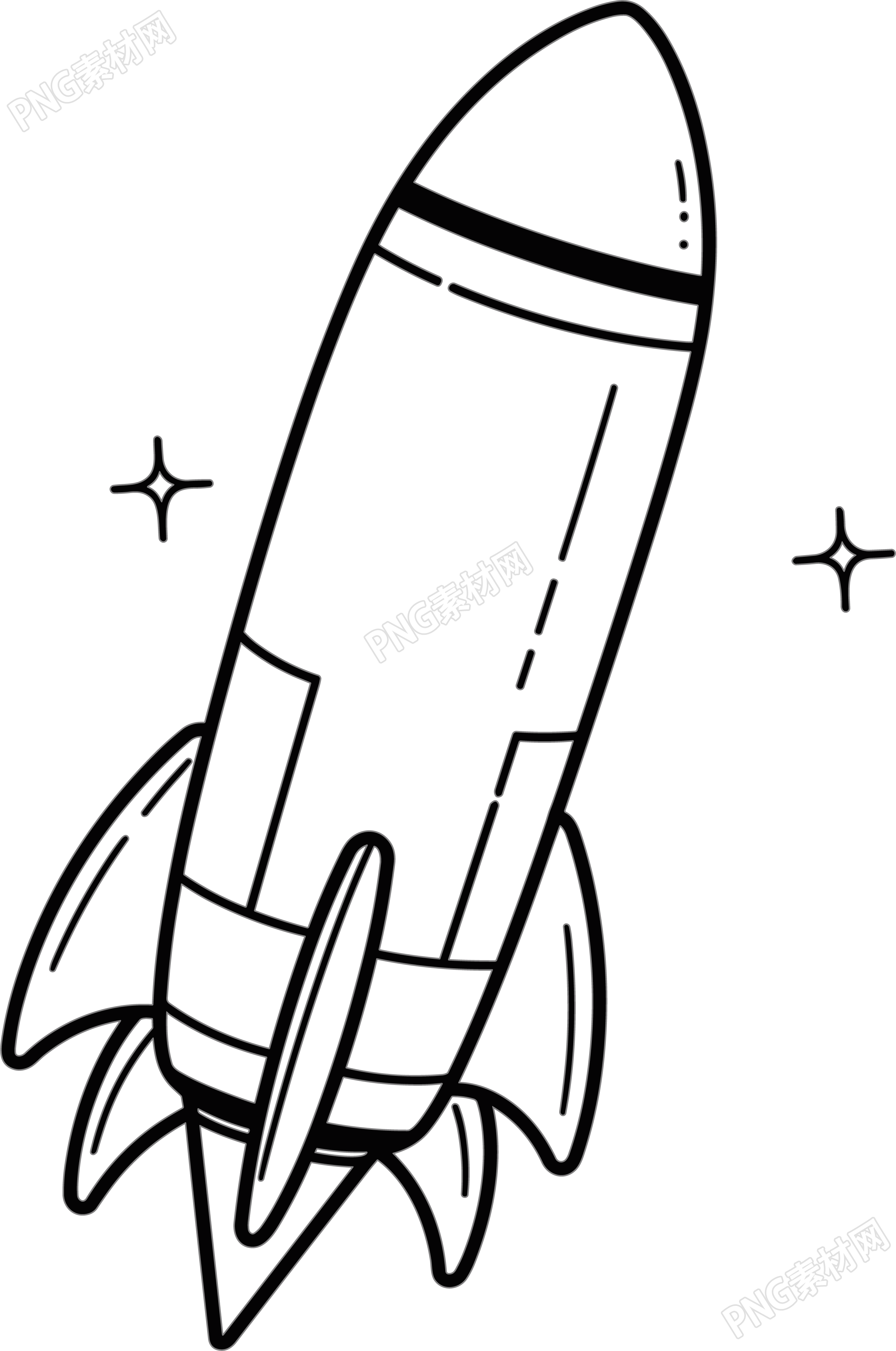 火箭简笔画