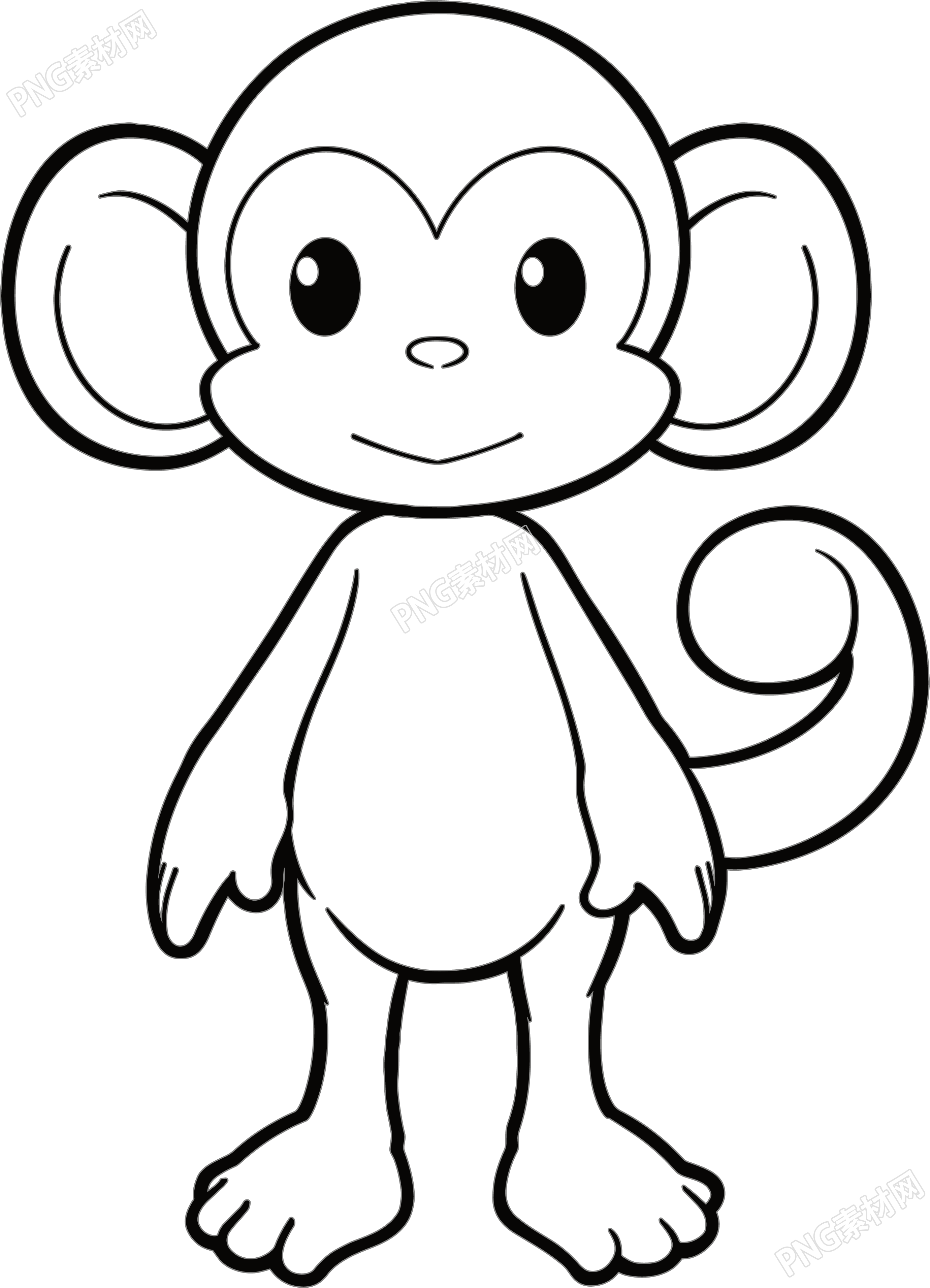 猴子简笔画