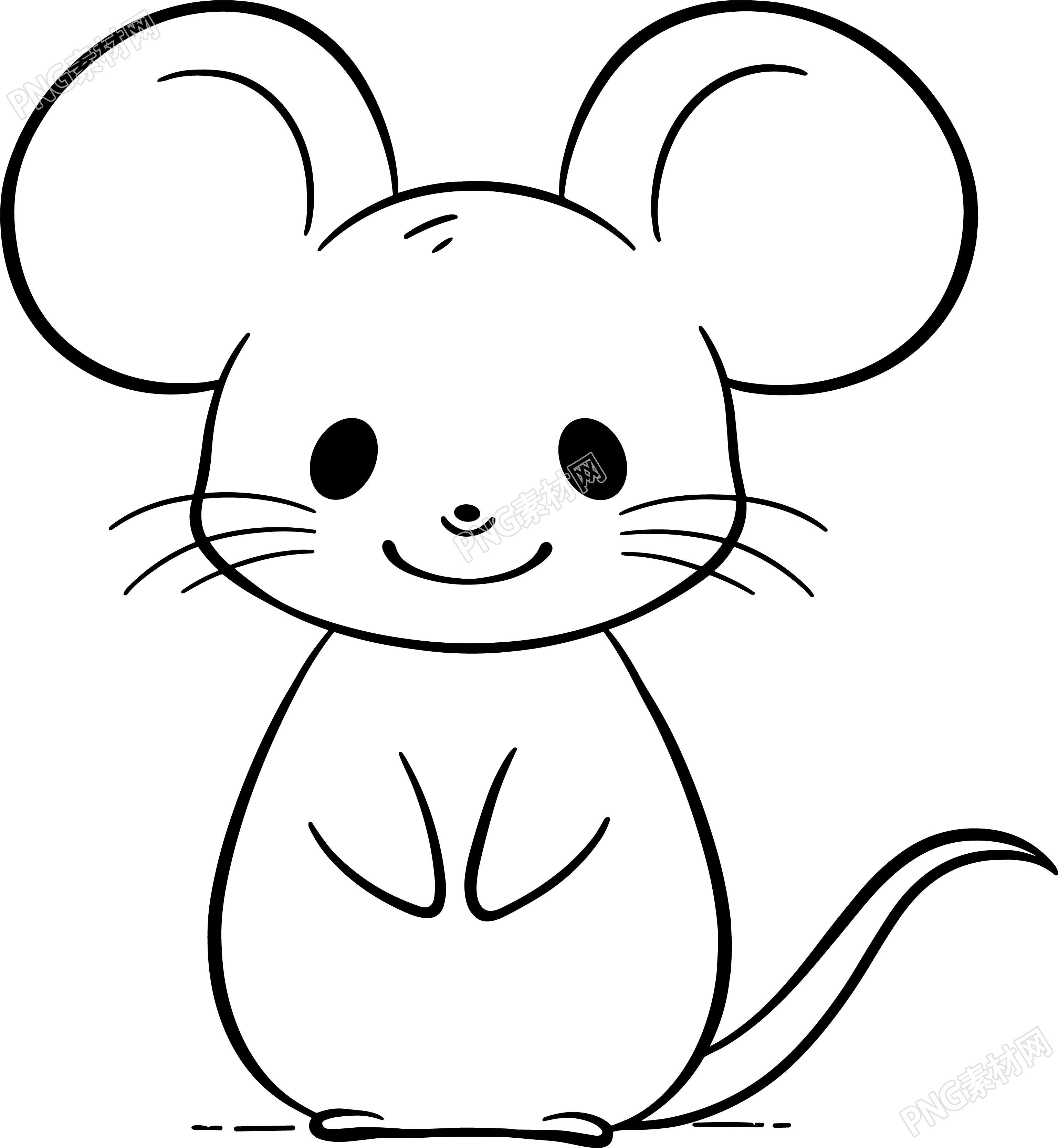 老鼠简笔画