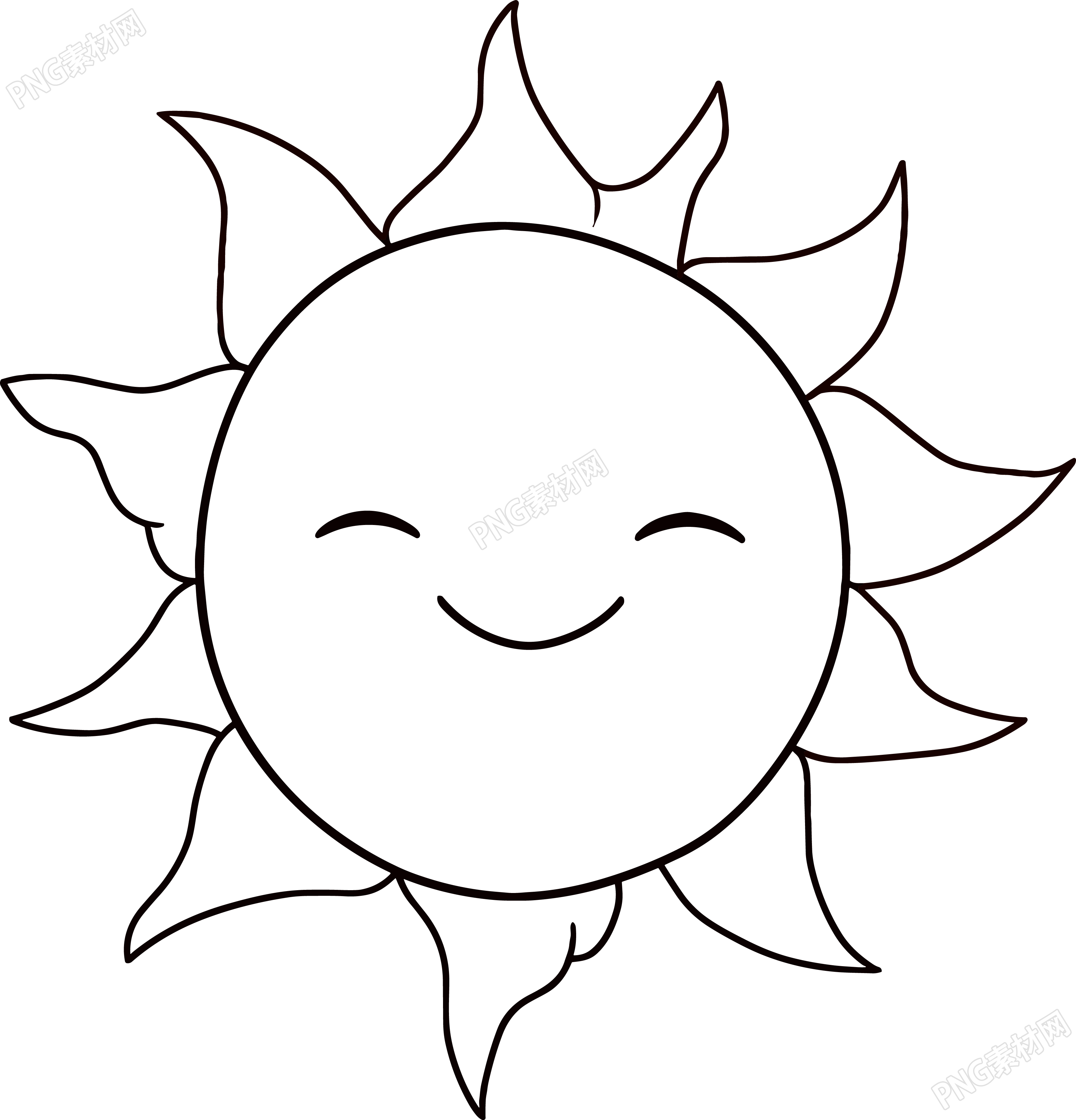 太阳简笔画