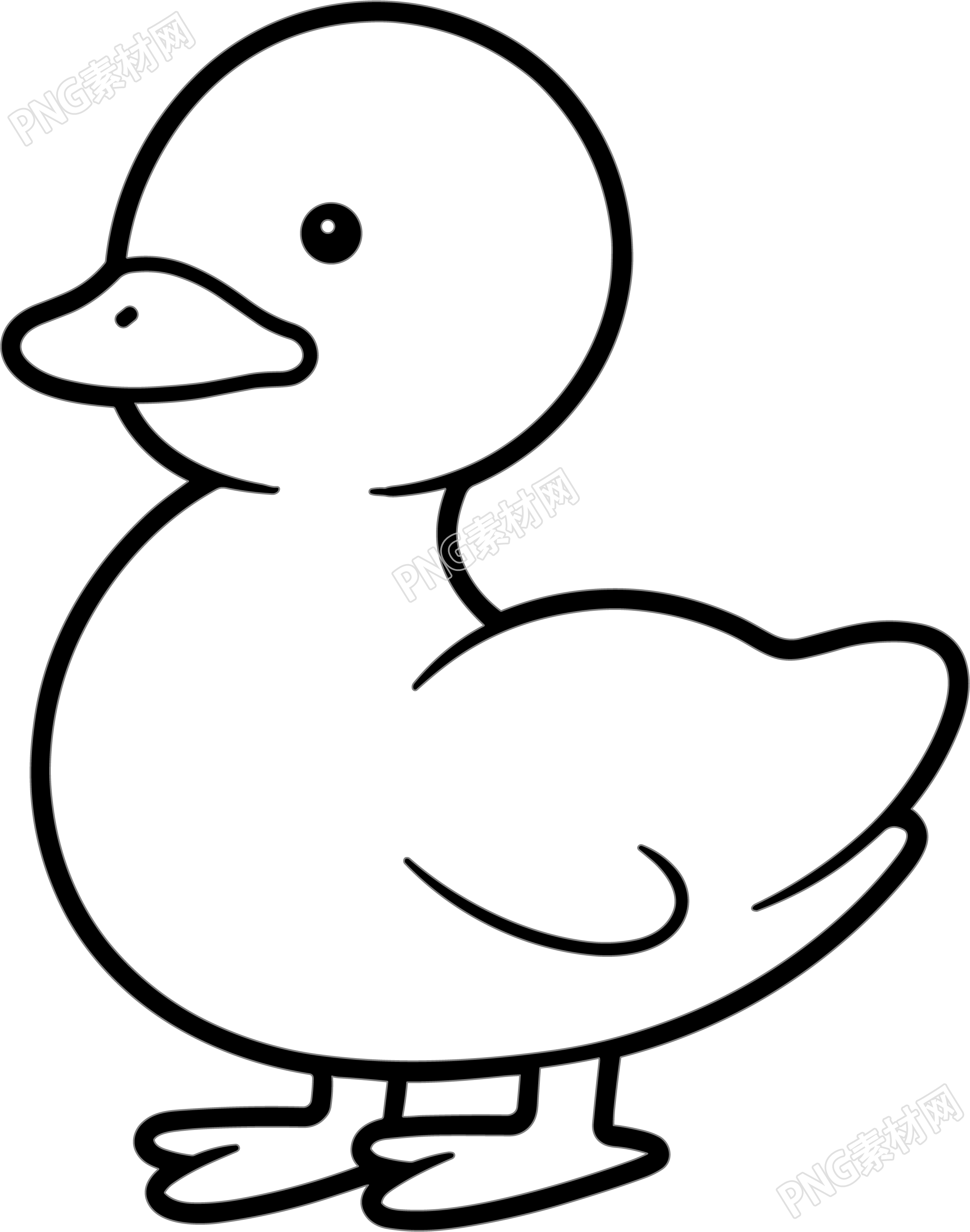 小鸭子简笔画