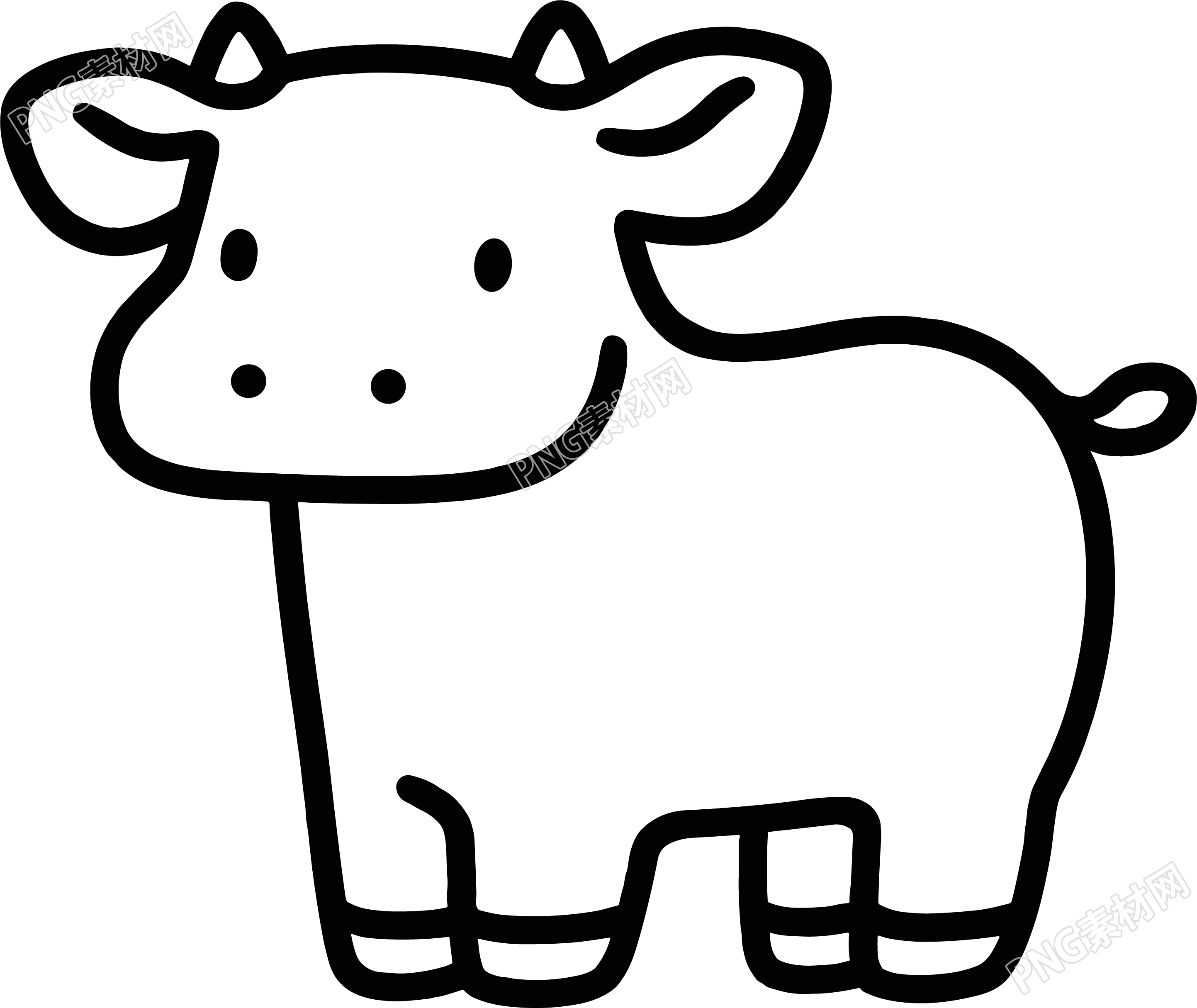 牛簡(jiǎn)筆畫