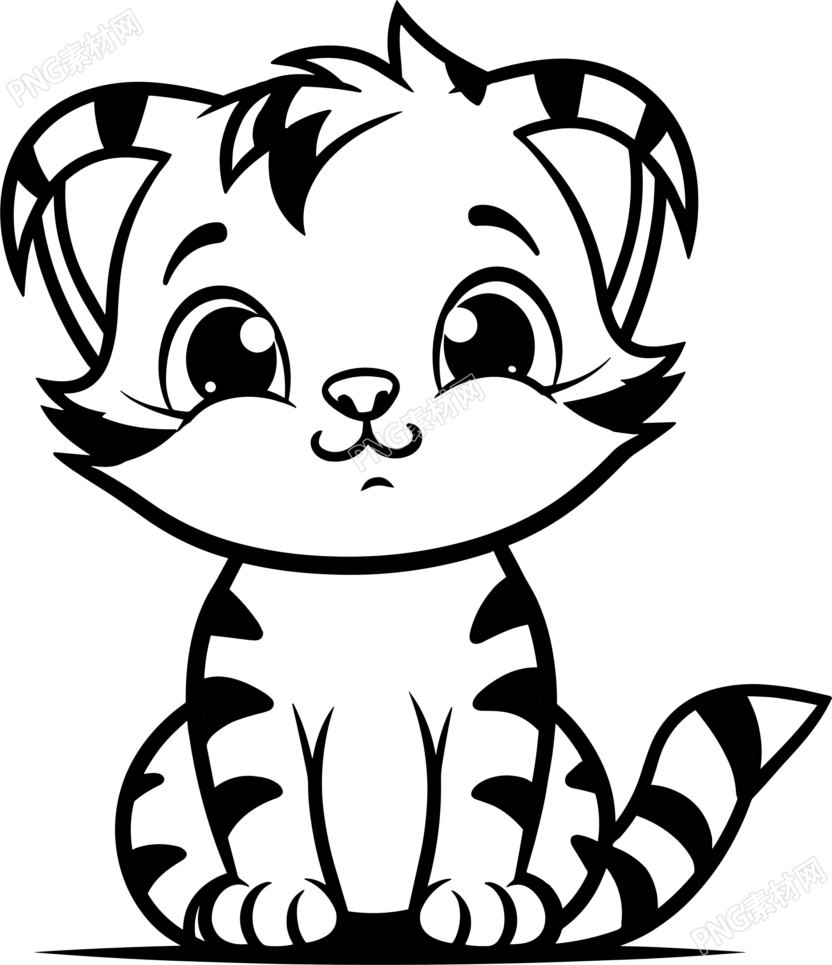 小老虎簡(jiǎn)筆畫