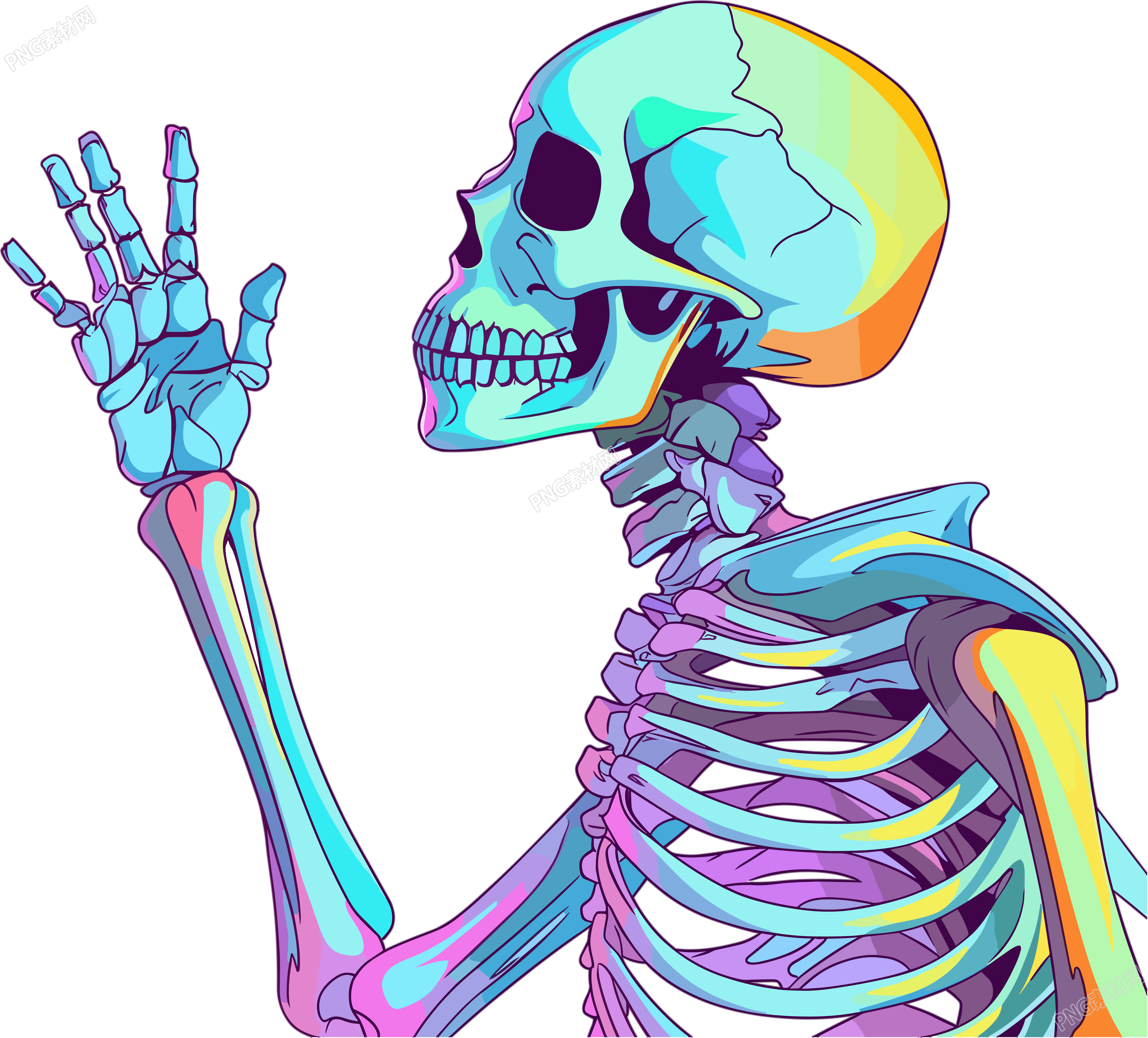 人体骨架插画设计