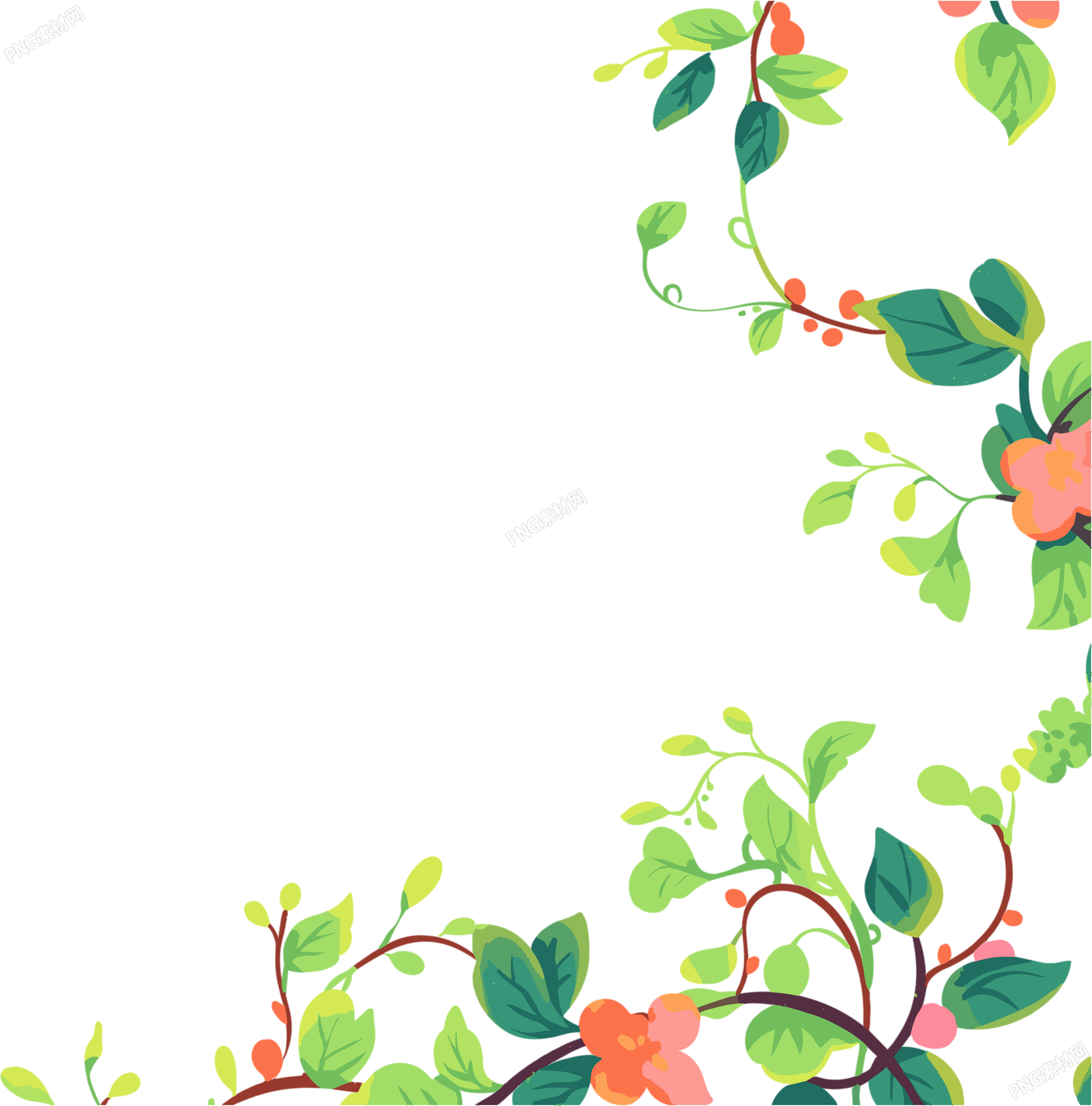 藤蔓边框高清插图