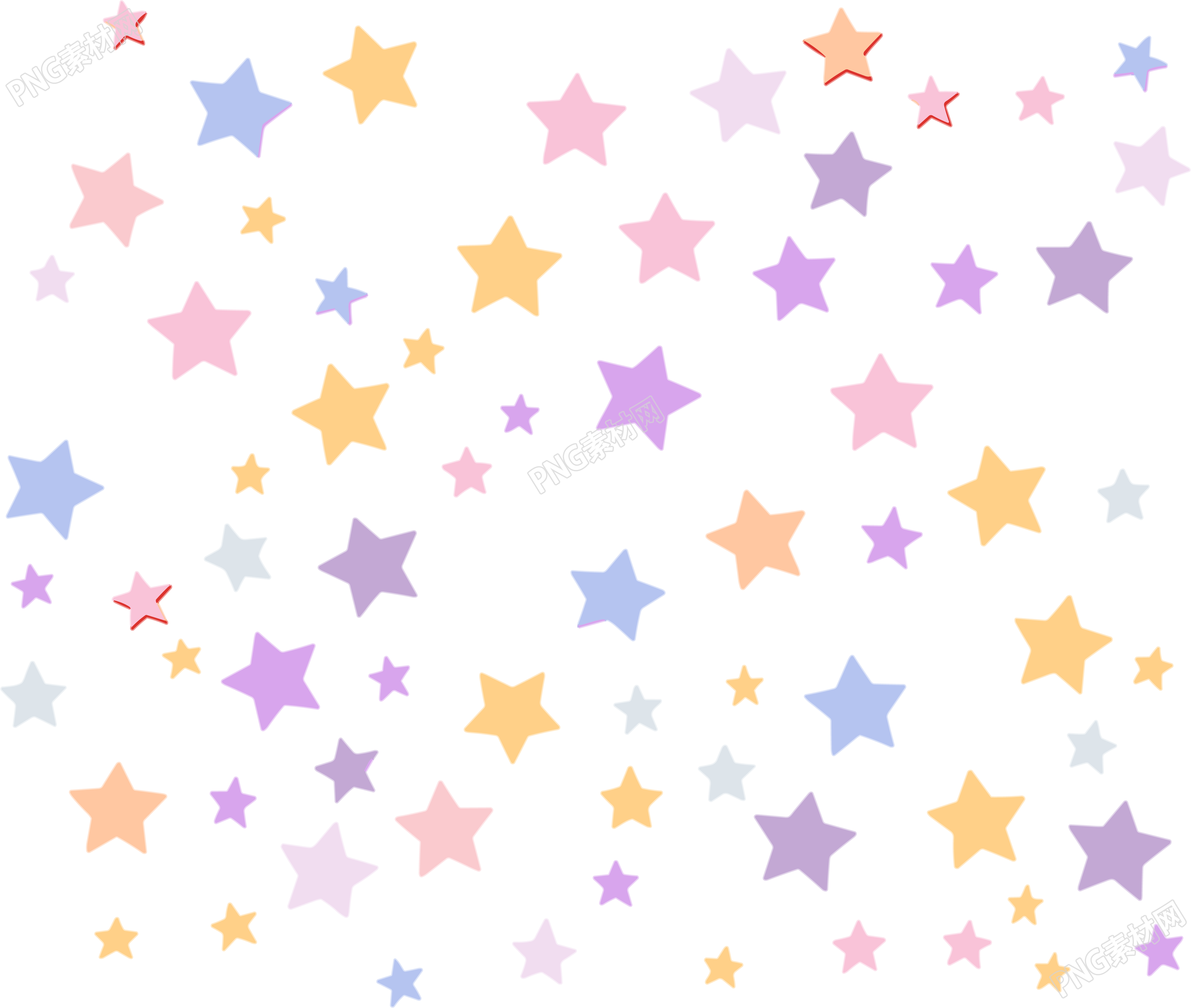 星星背景插画素材