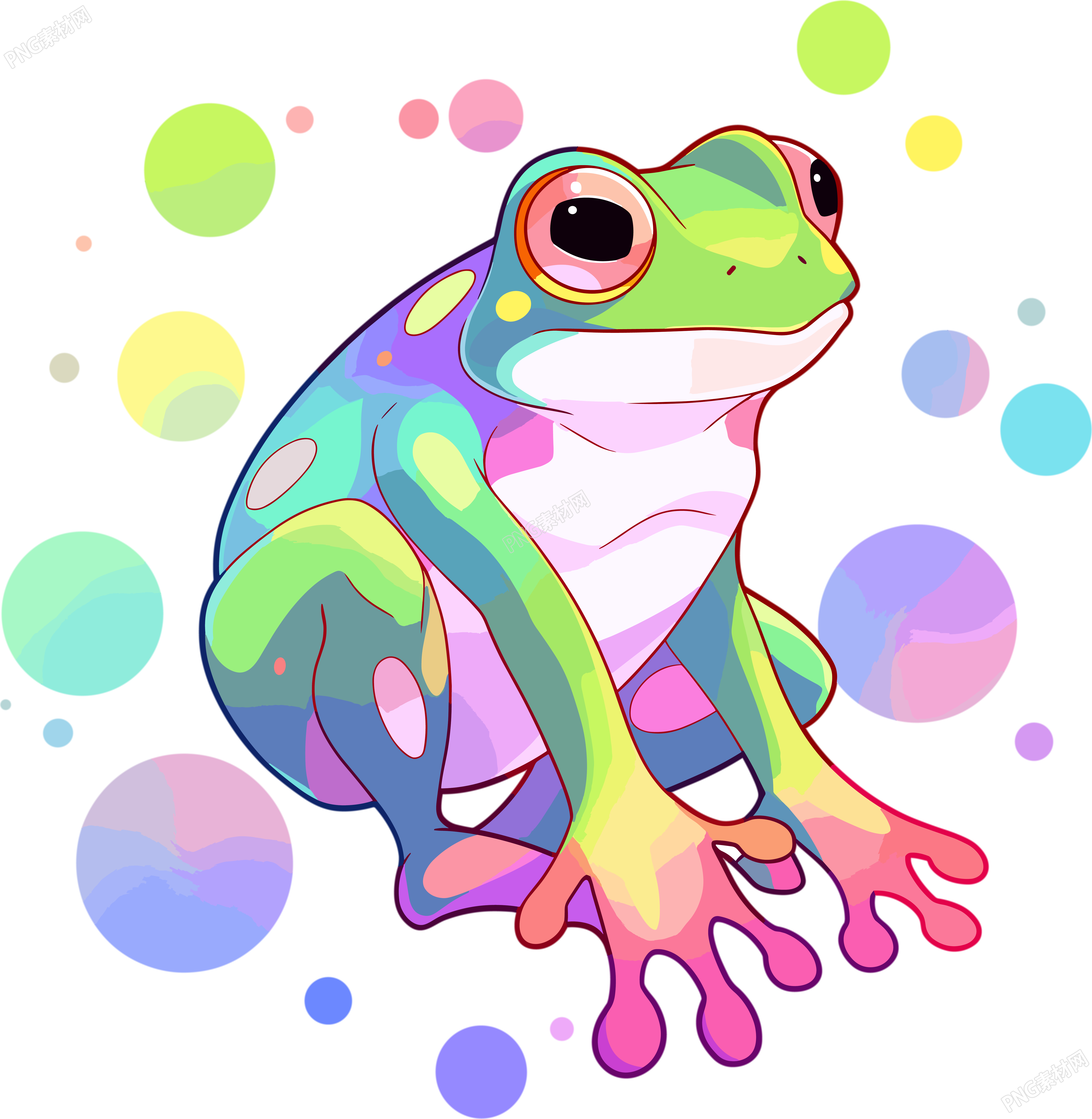 青蛙高清图形插画