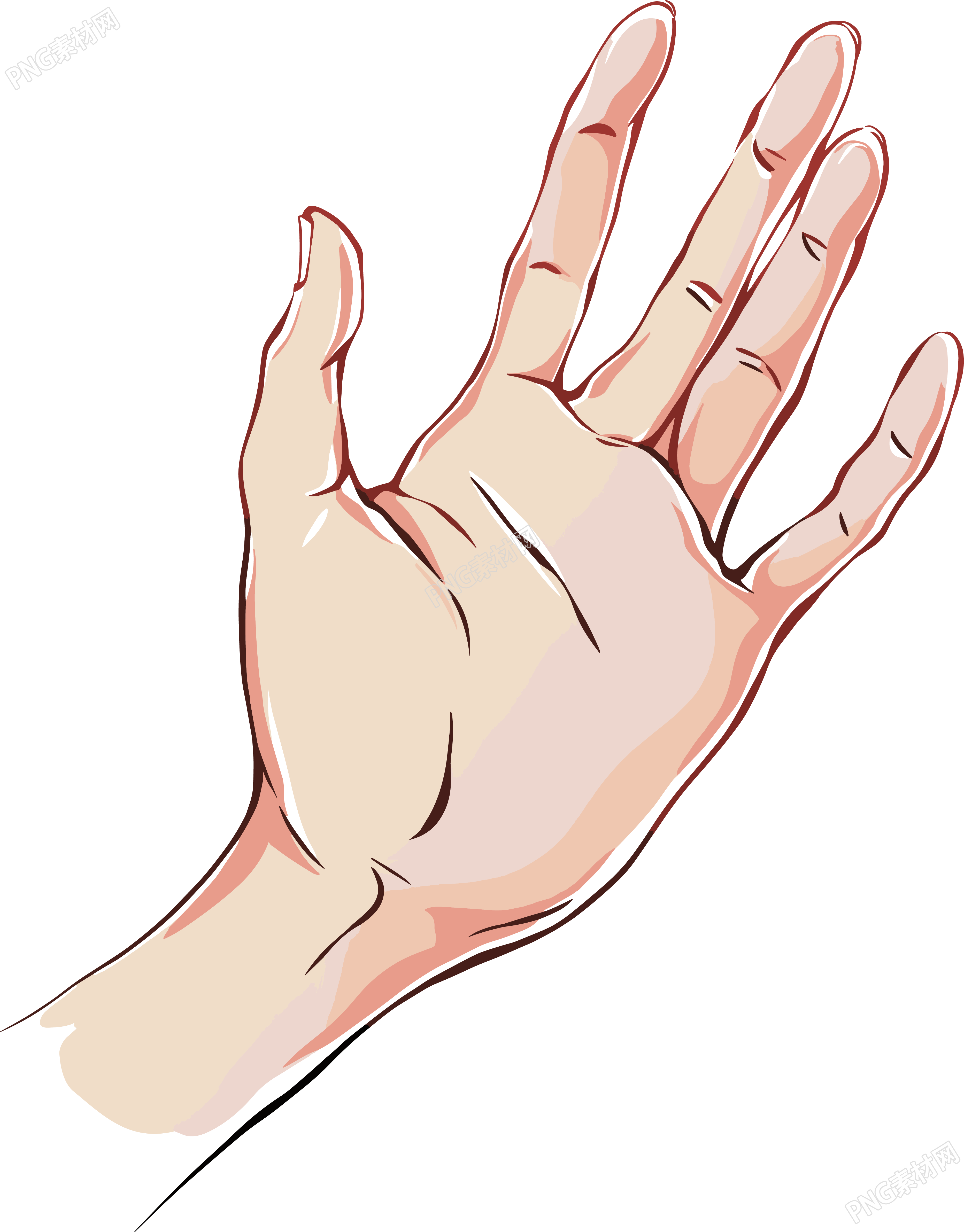 卡通手插画PNG素材