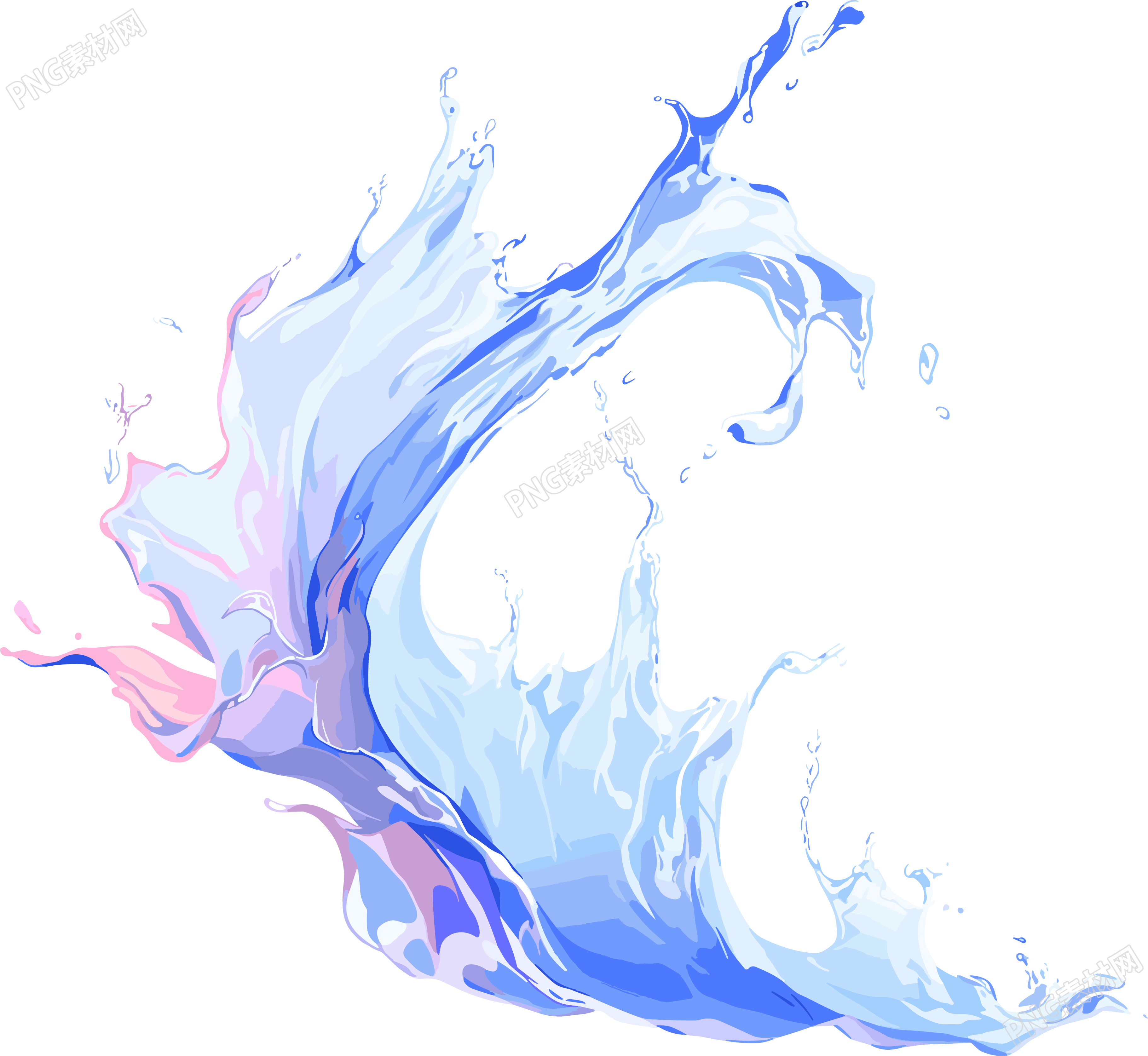 水花图形素材