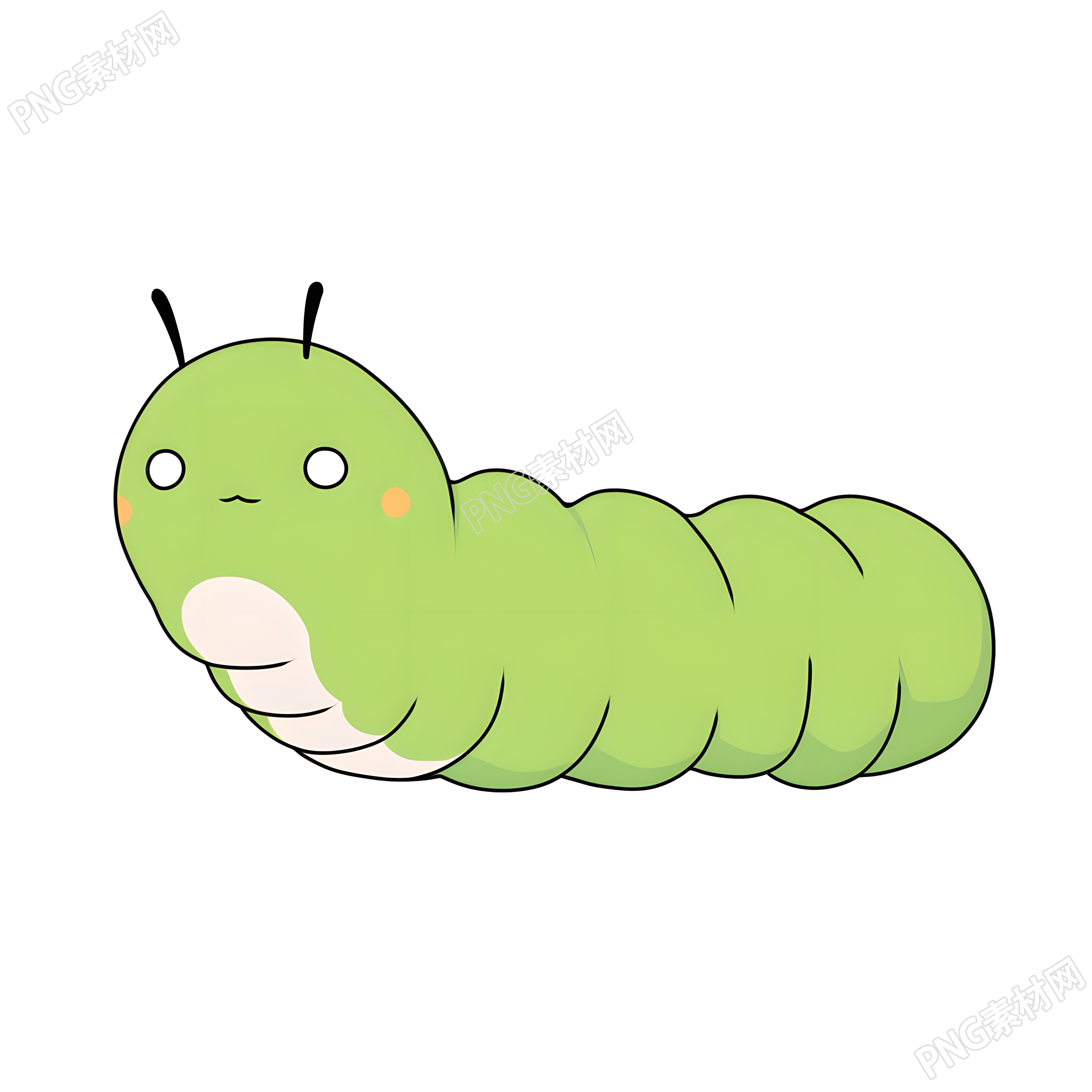 毛毛虫商业插图