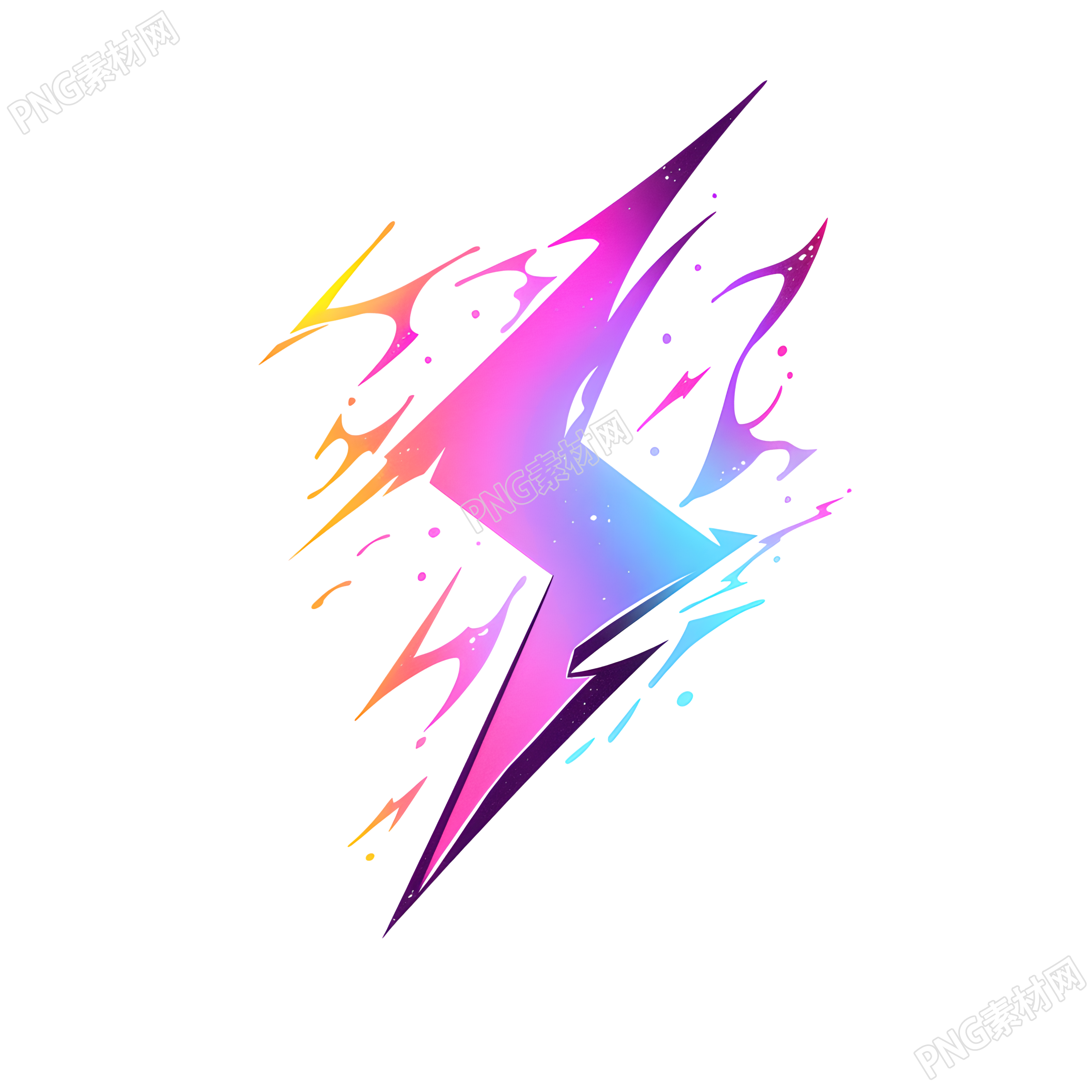 閃電logo圖標(biāo)插畫(huà)