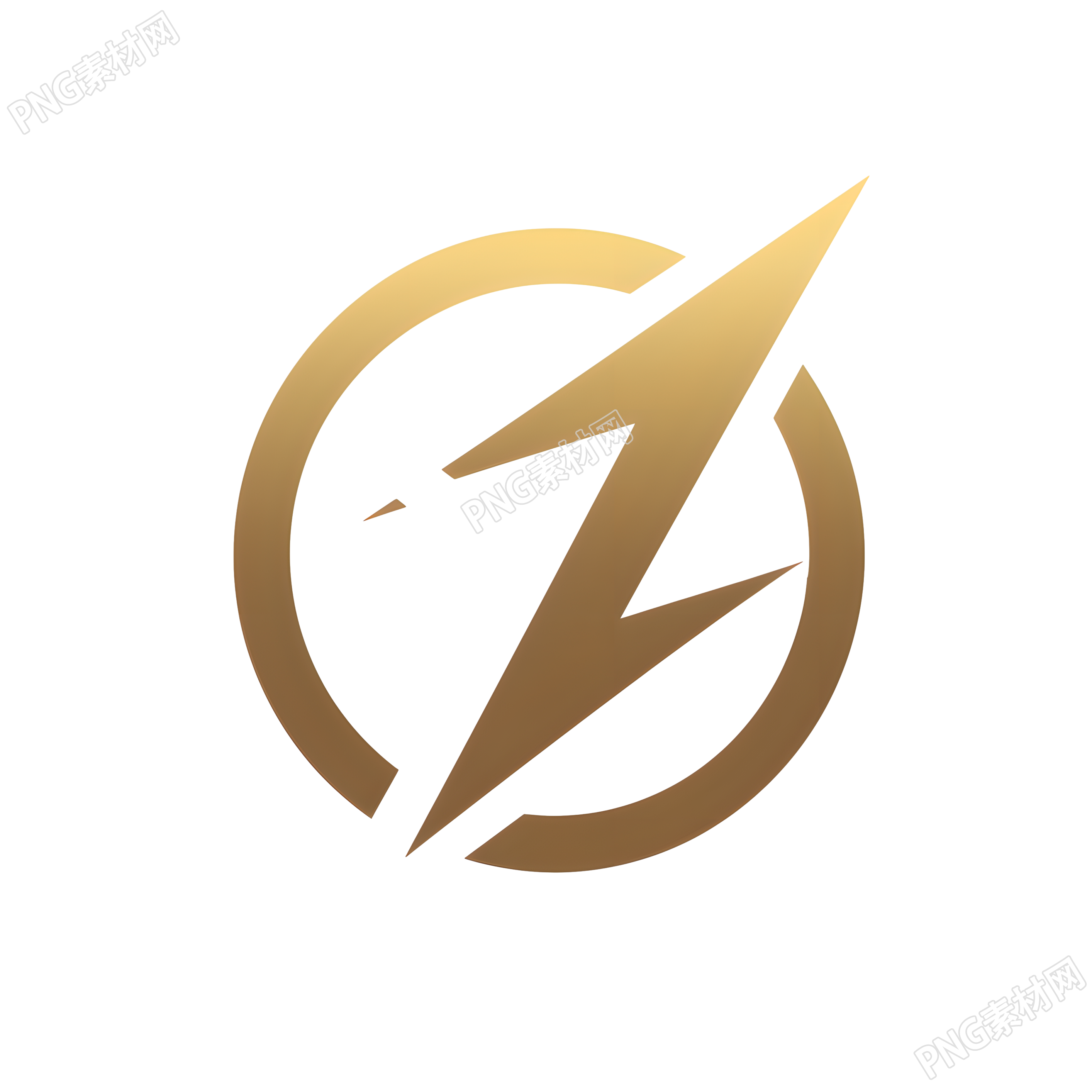 闪电logo高清图形素材