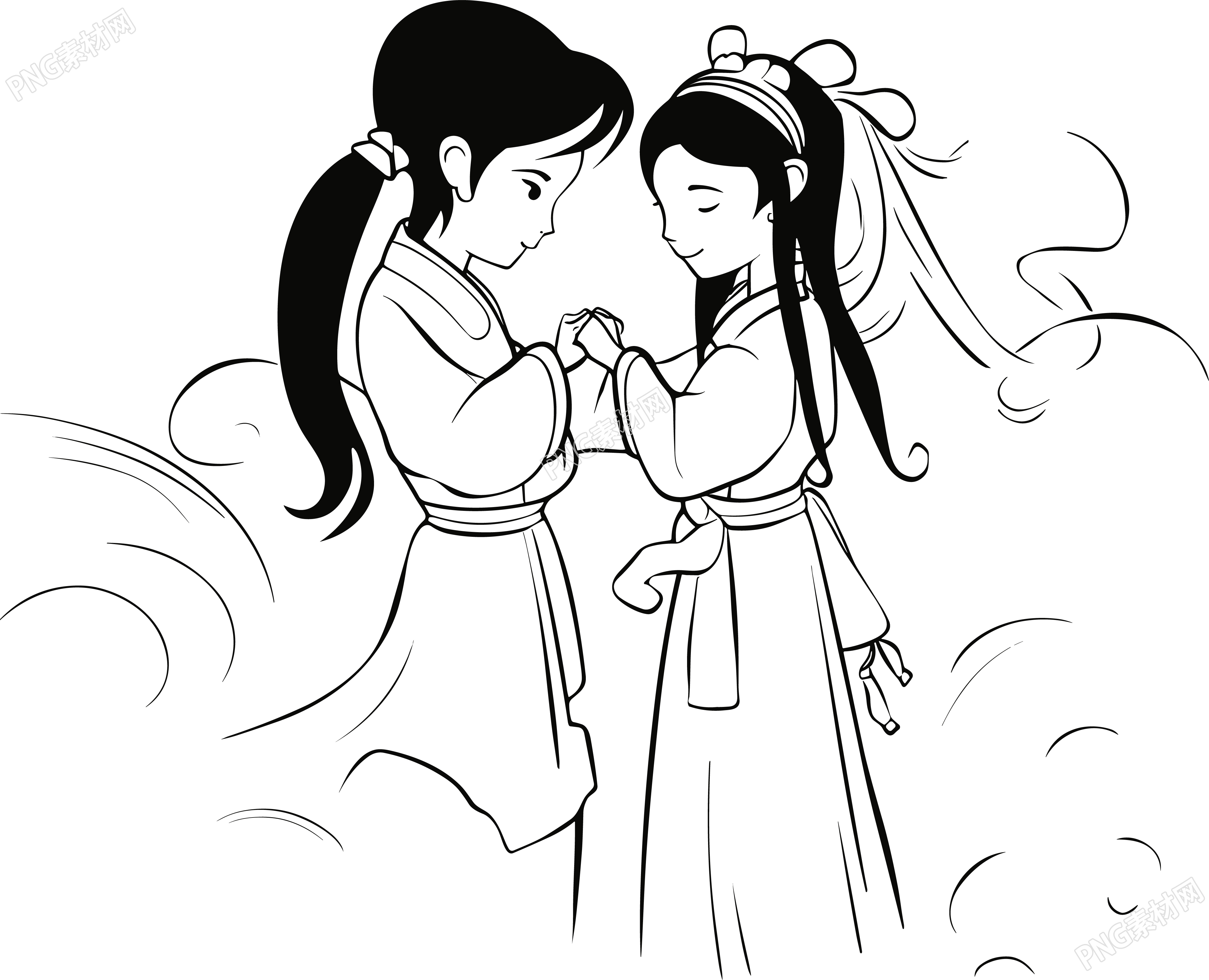 牛郎织女简笔画