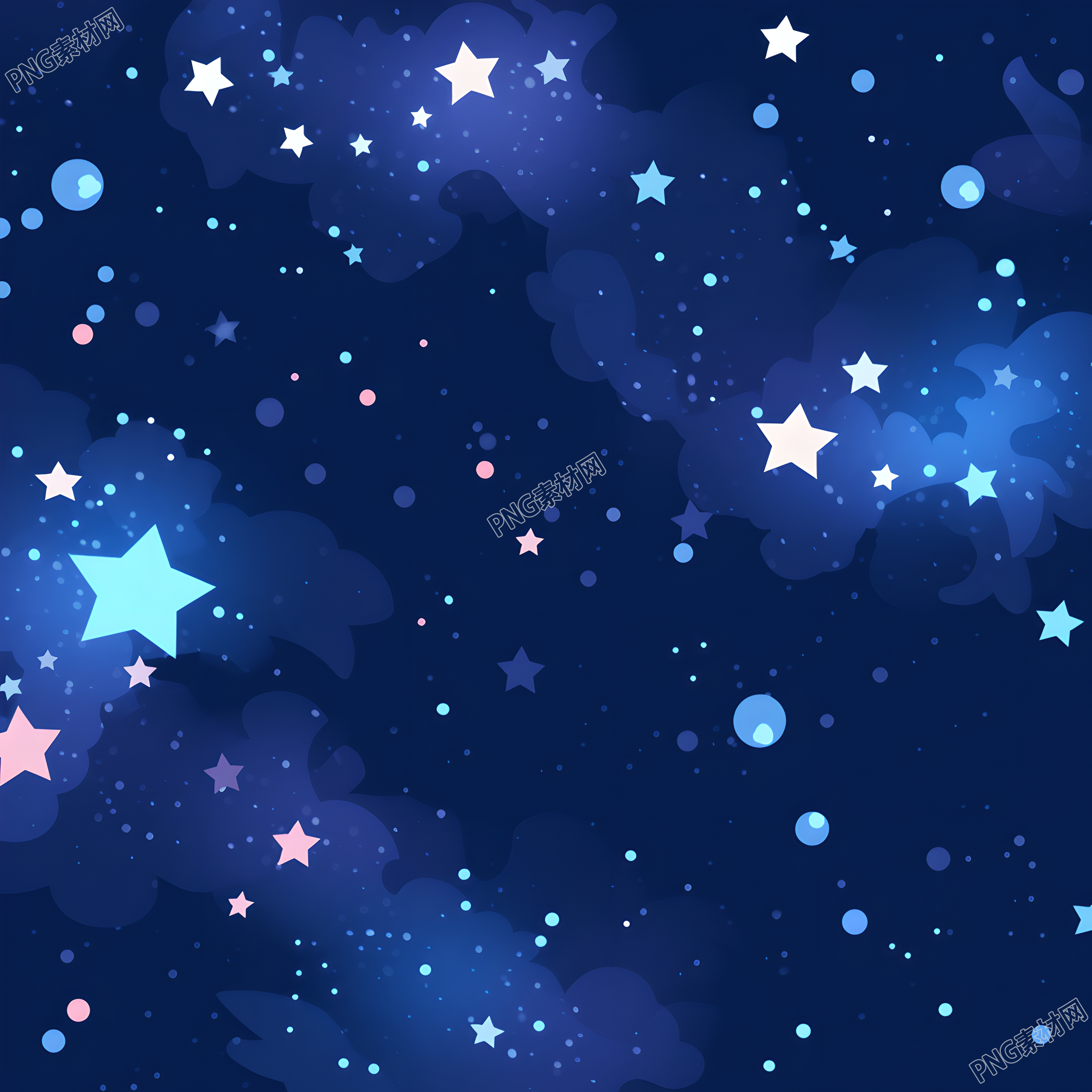 黑夜星空背景插画