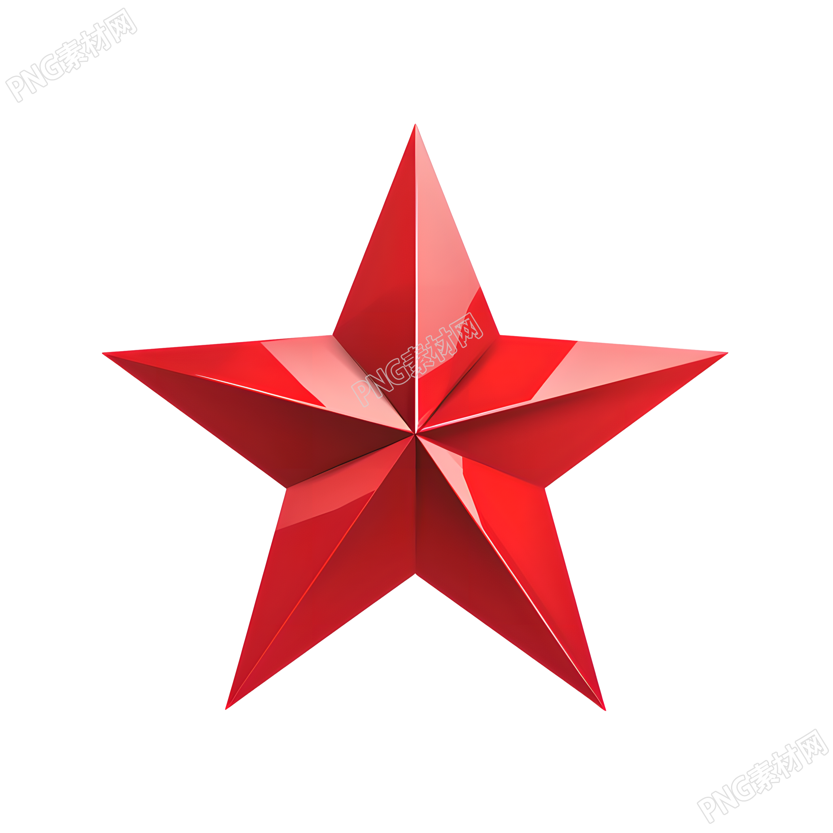 红色五角星商业设计元素