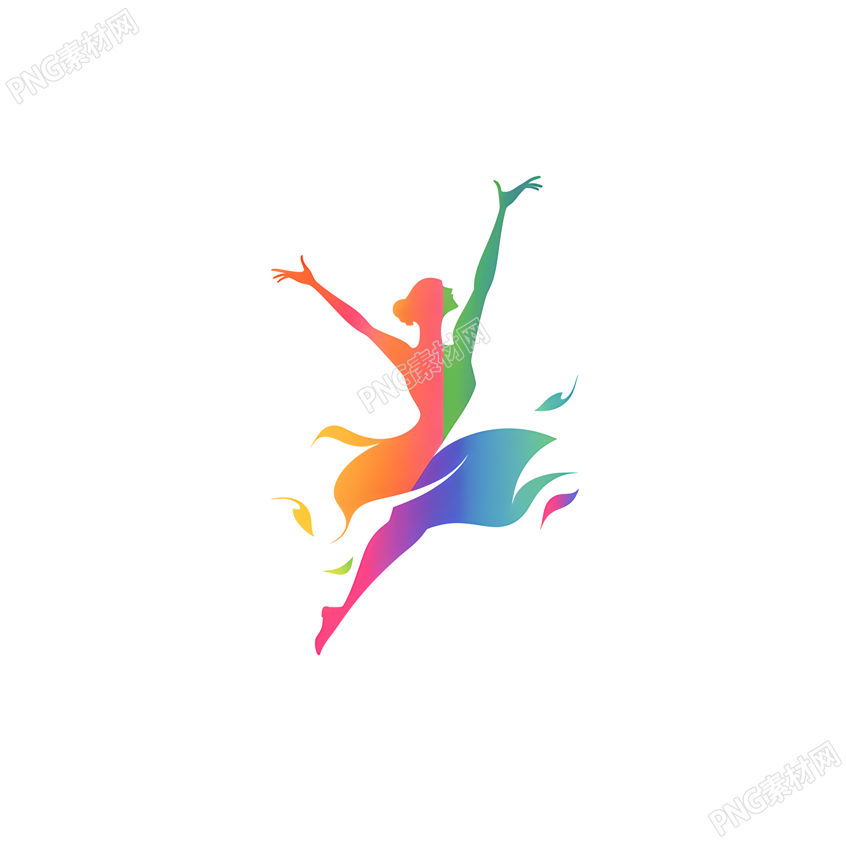 舞蹈logo可商用素材