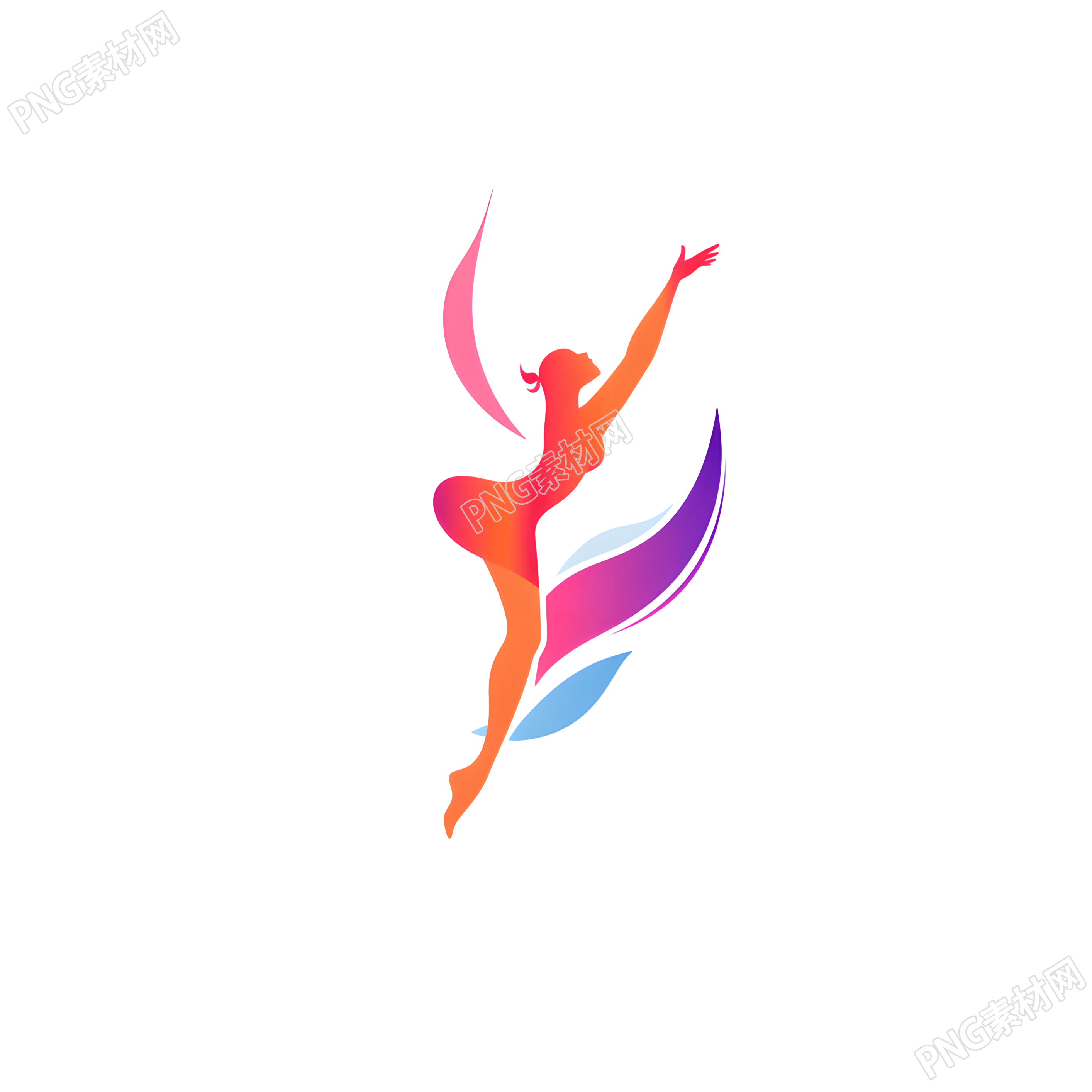 舞蹈logo图形设计元素