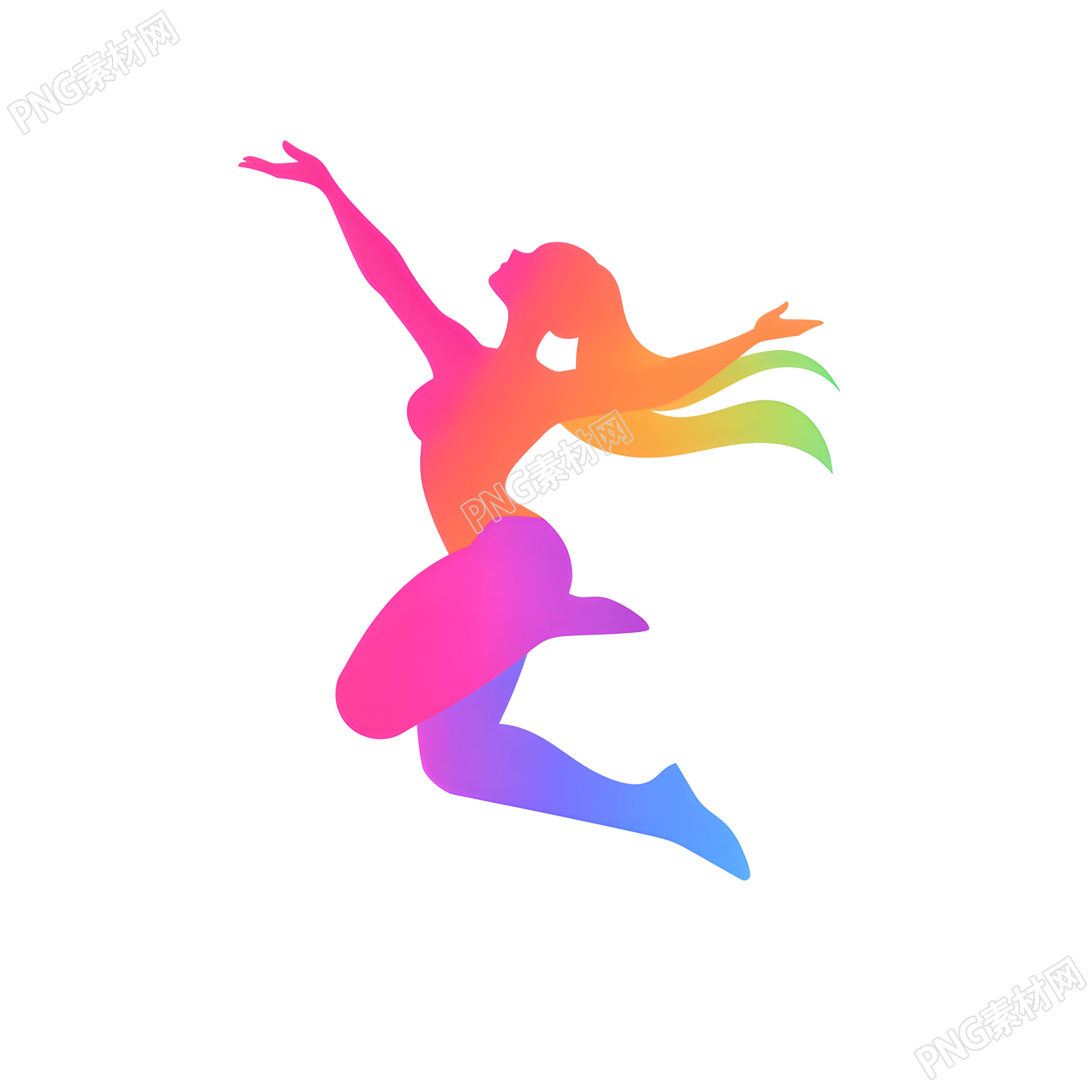 舞蹈logo简约风格素材