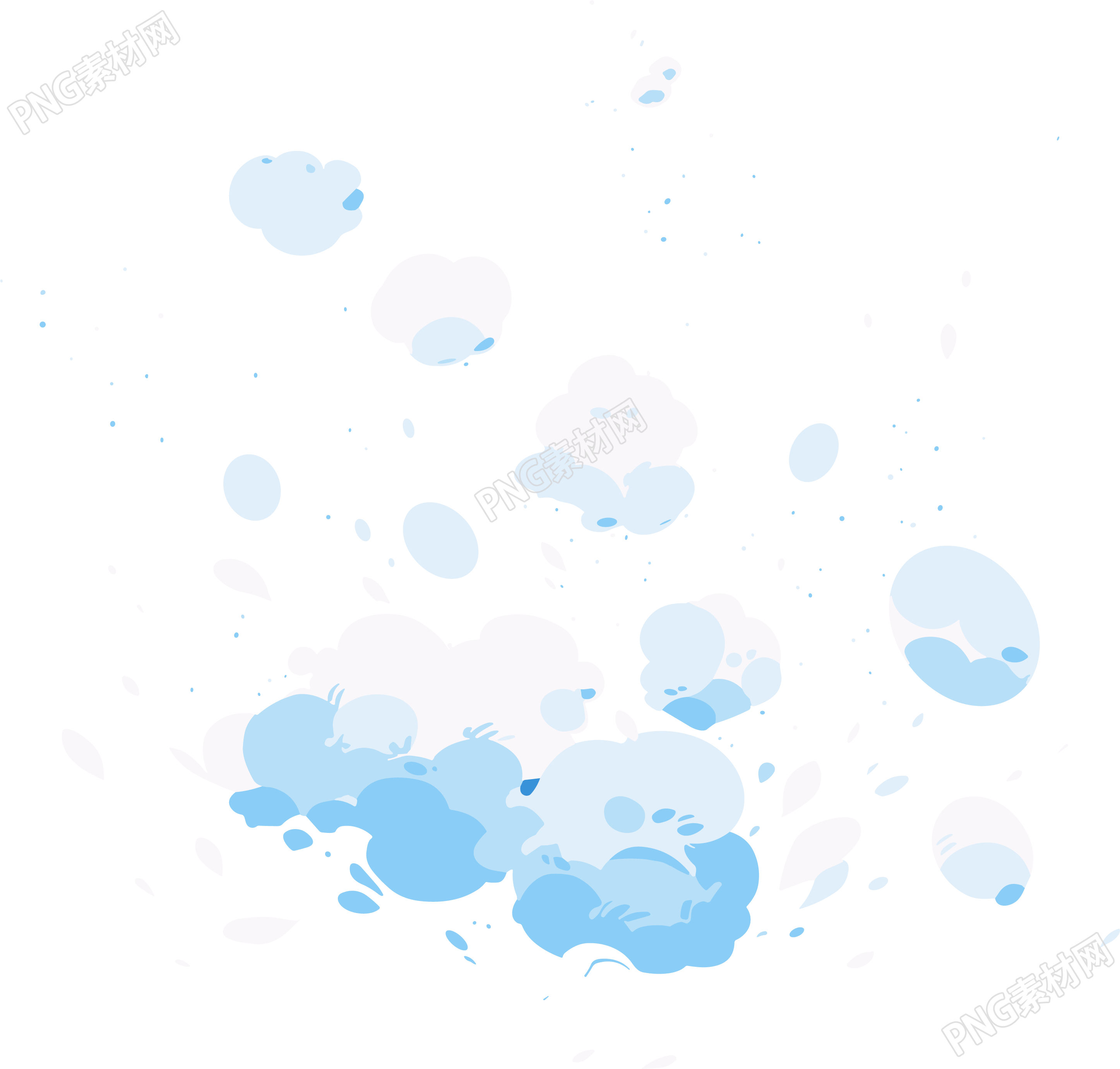 冰雹插画设计元素