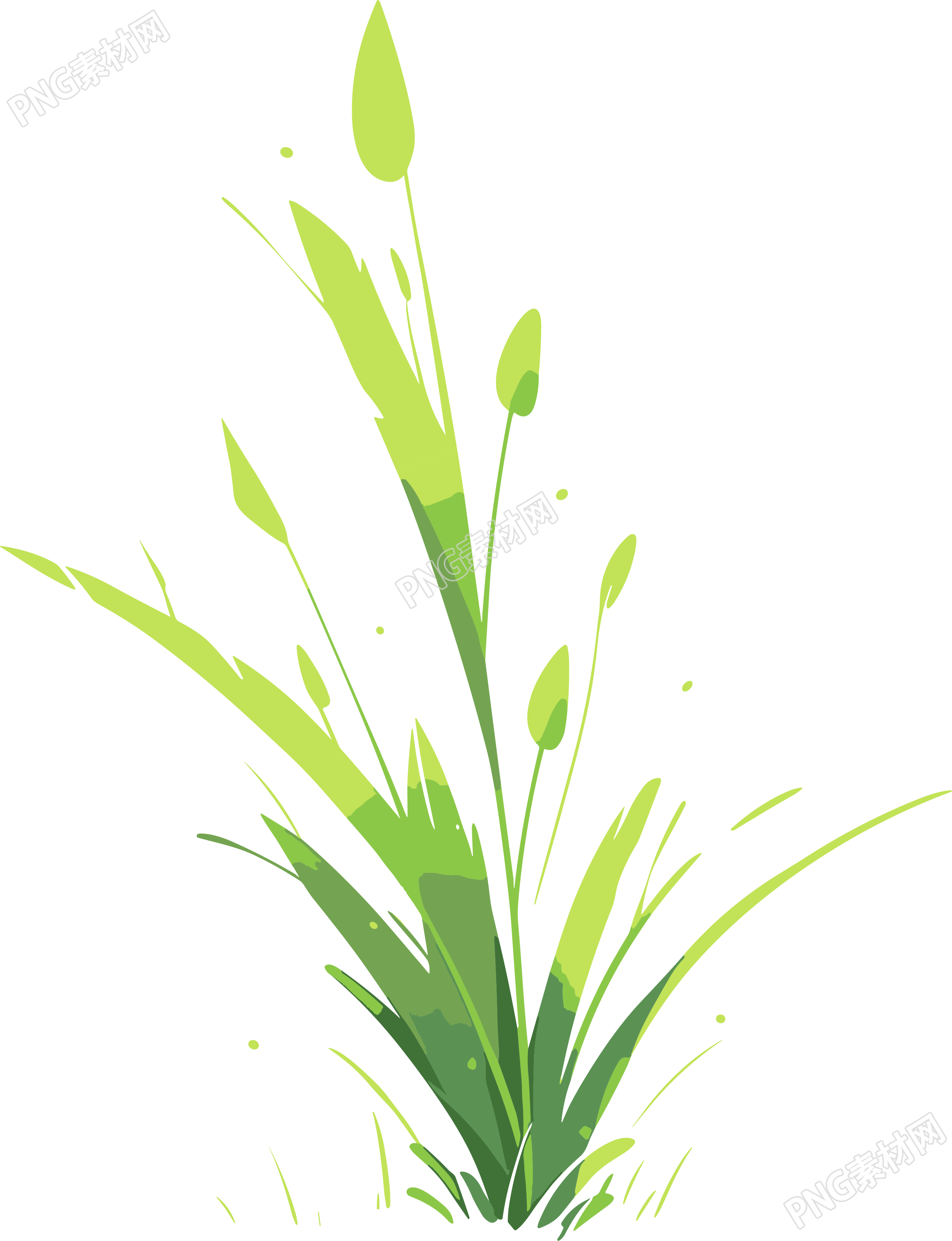 小草卡通商用插画