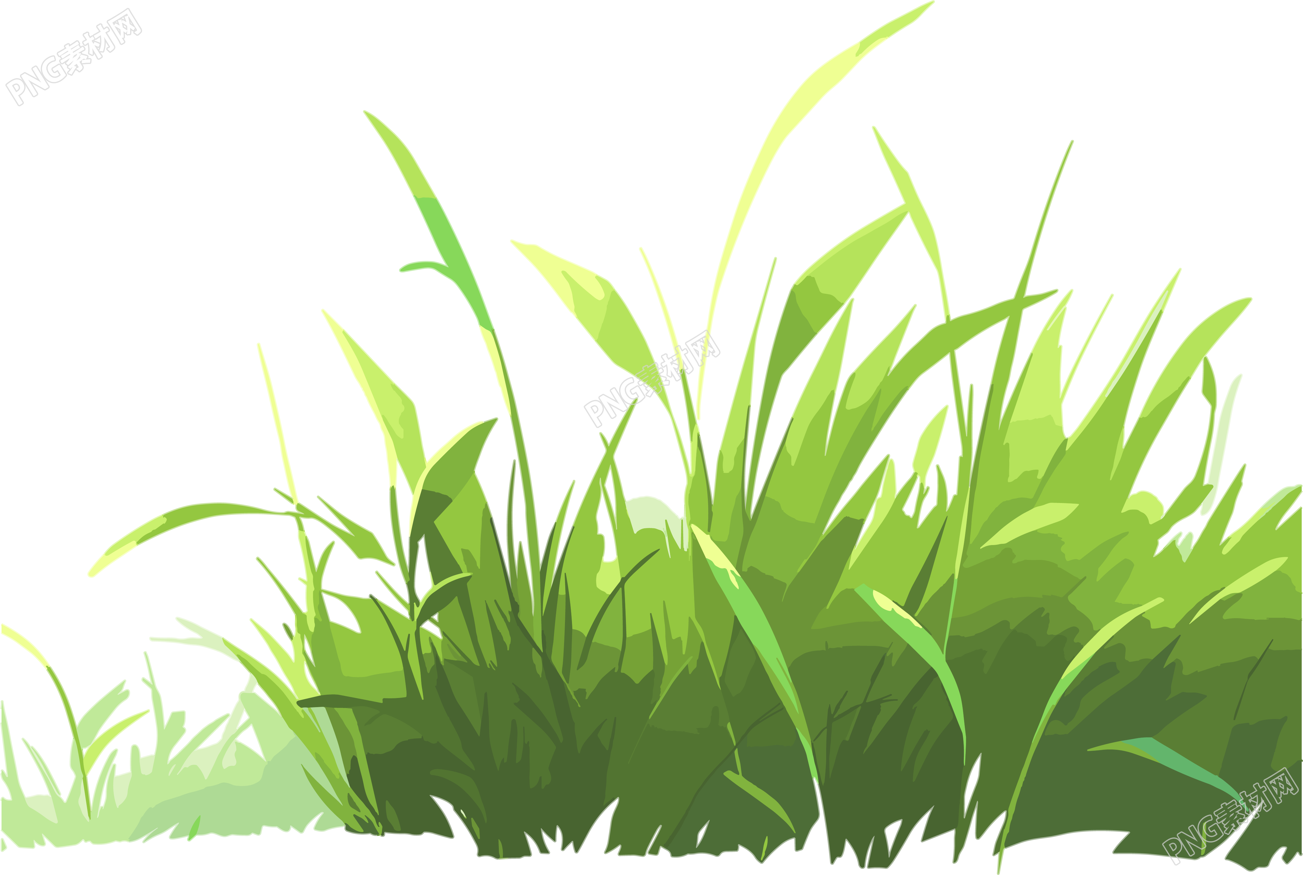 小草卡通插画
