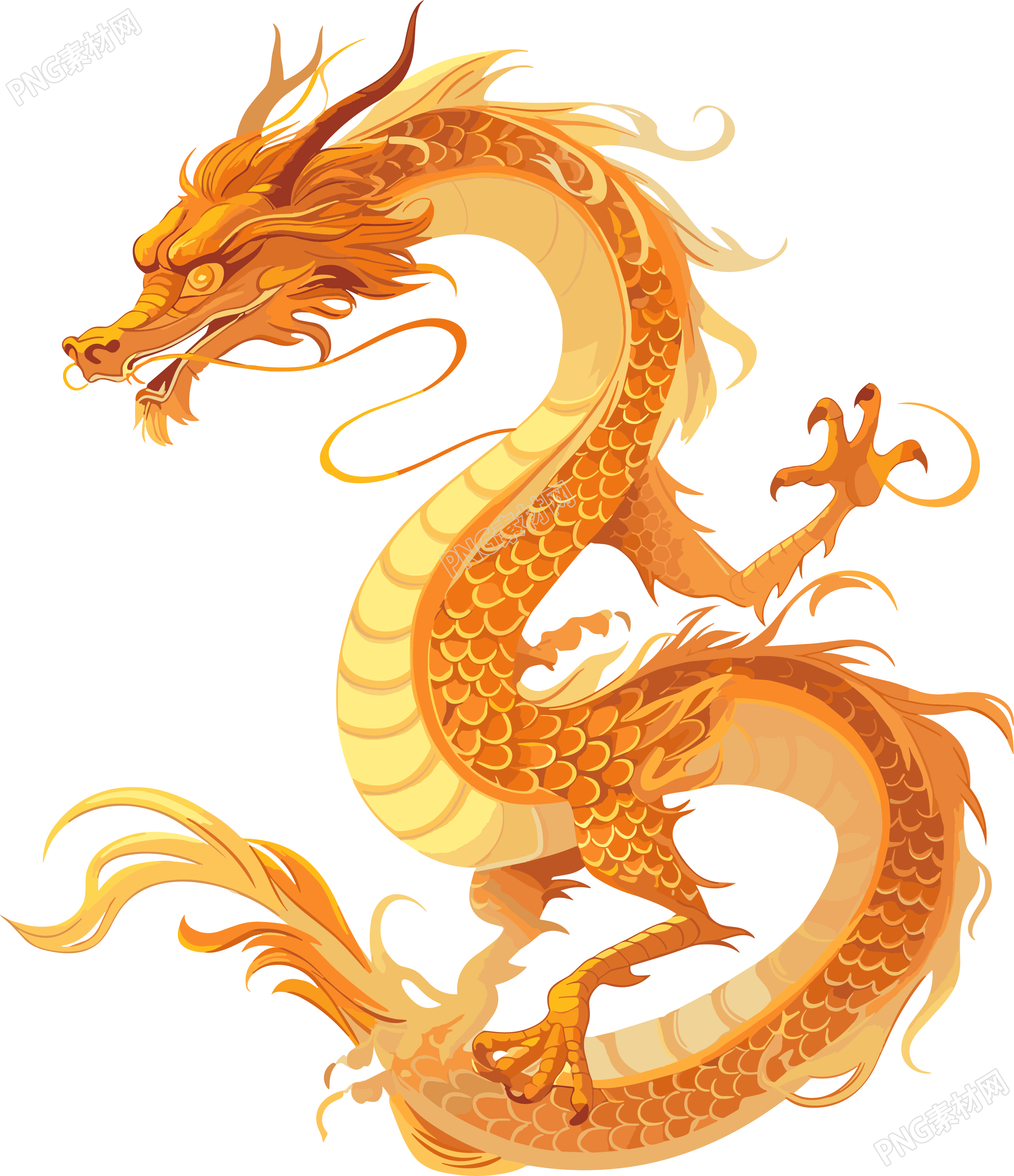 中国龙PNG插图设计元素