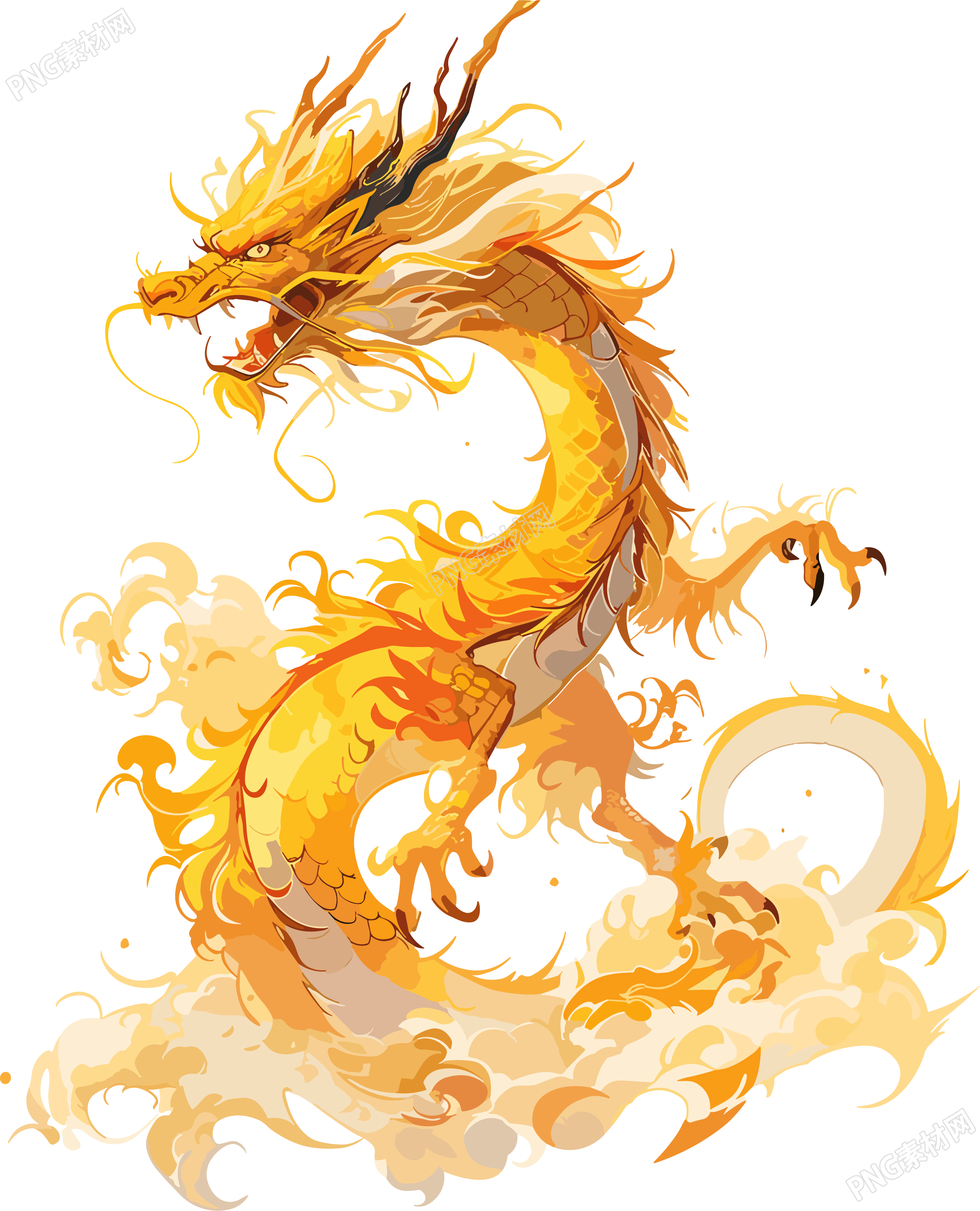 中國(guó)龍商業(yè)可用插圖