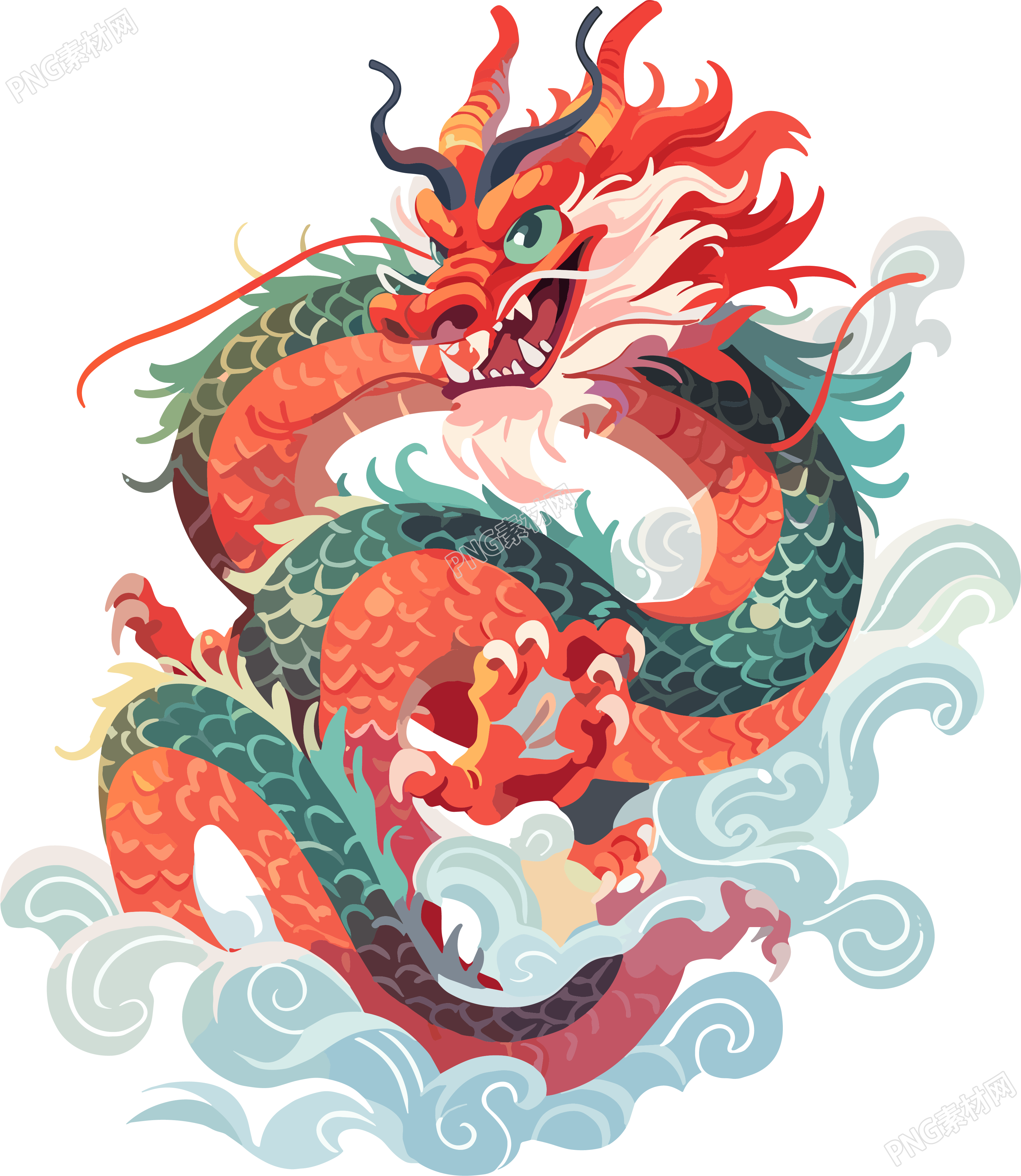 中国龙商业插图元素