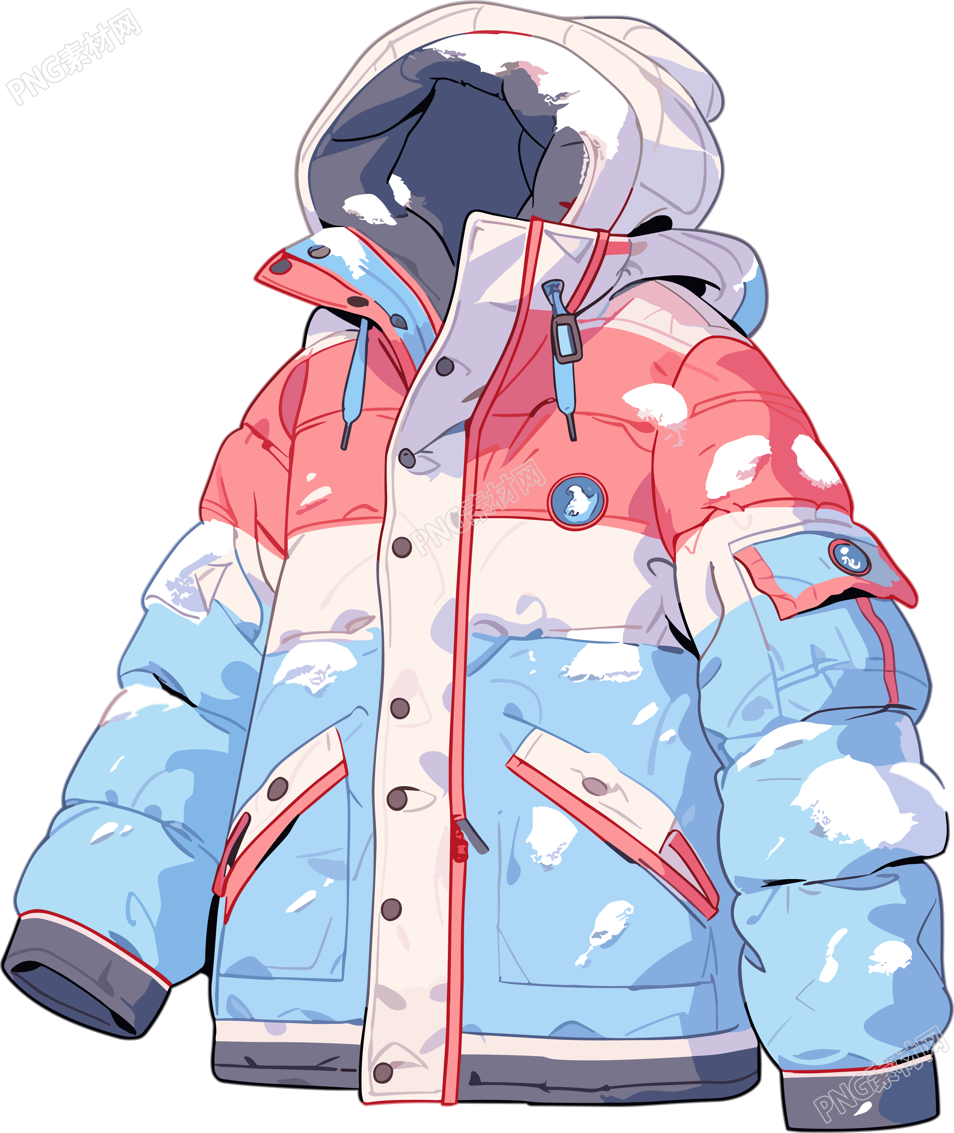 衣服卡通插画设计元素