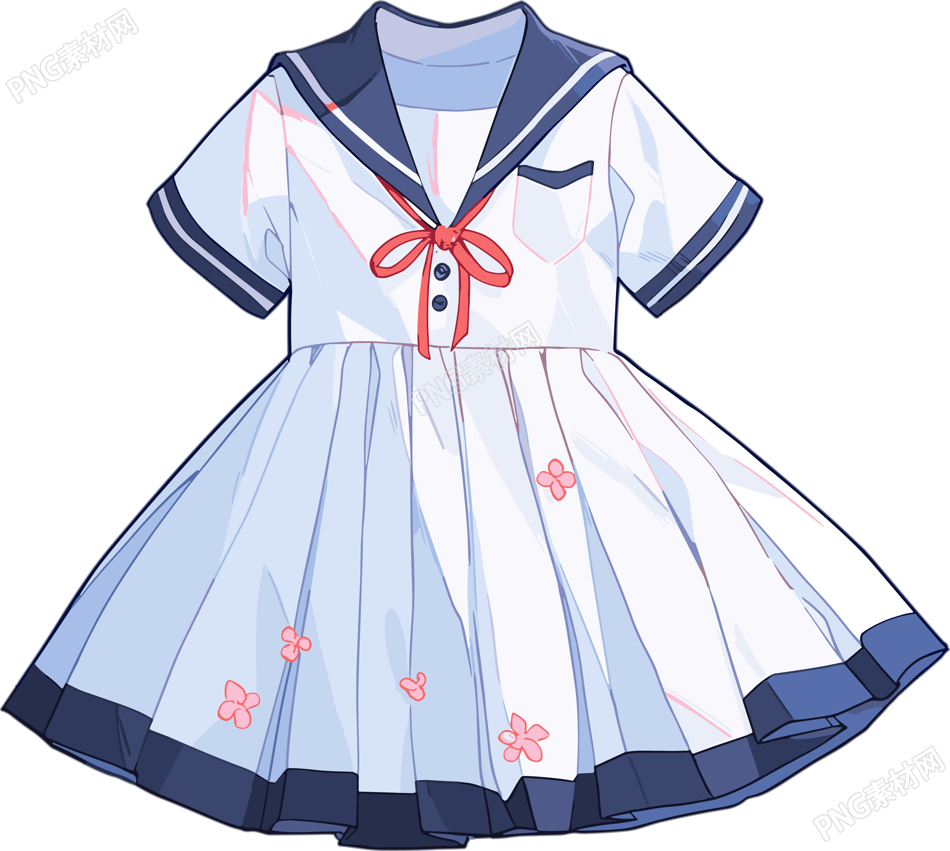 衣服卡通透明背景插图