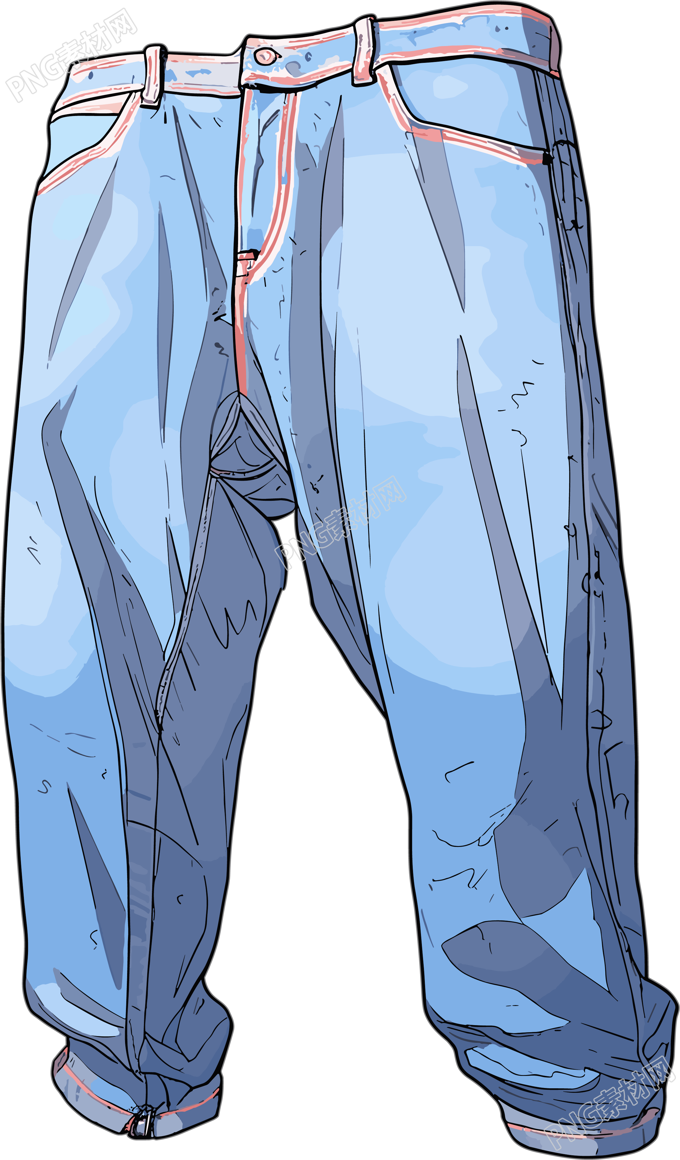 衣服卡通插画设计素材