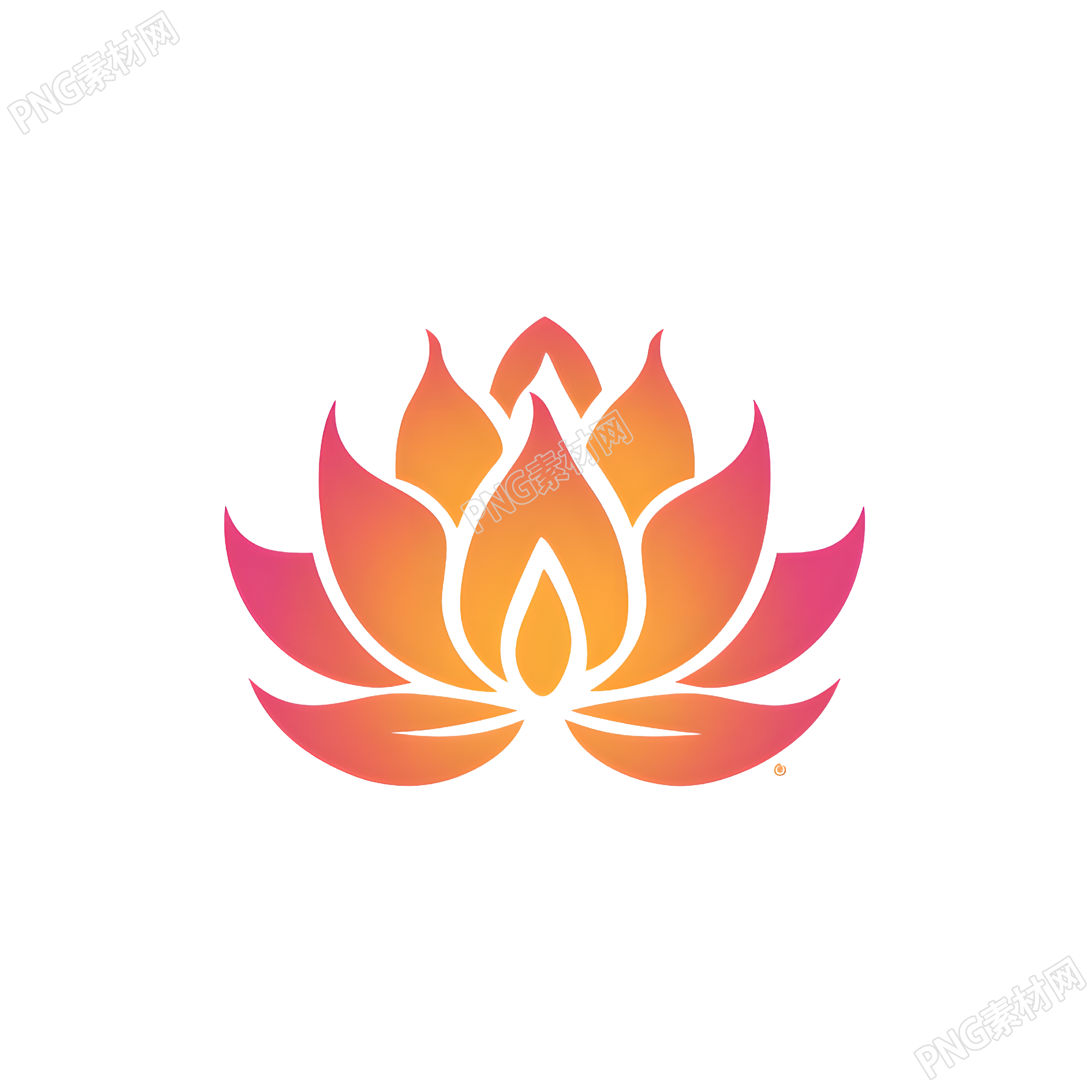 蓮花logo商業(yè)設(shè)計(jì)插畫