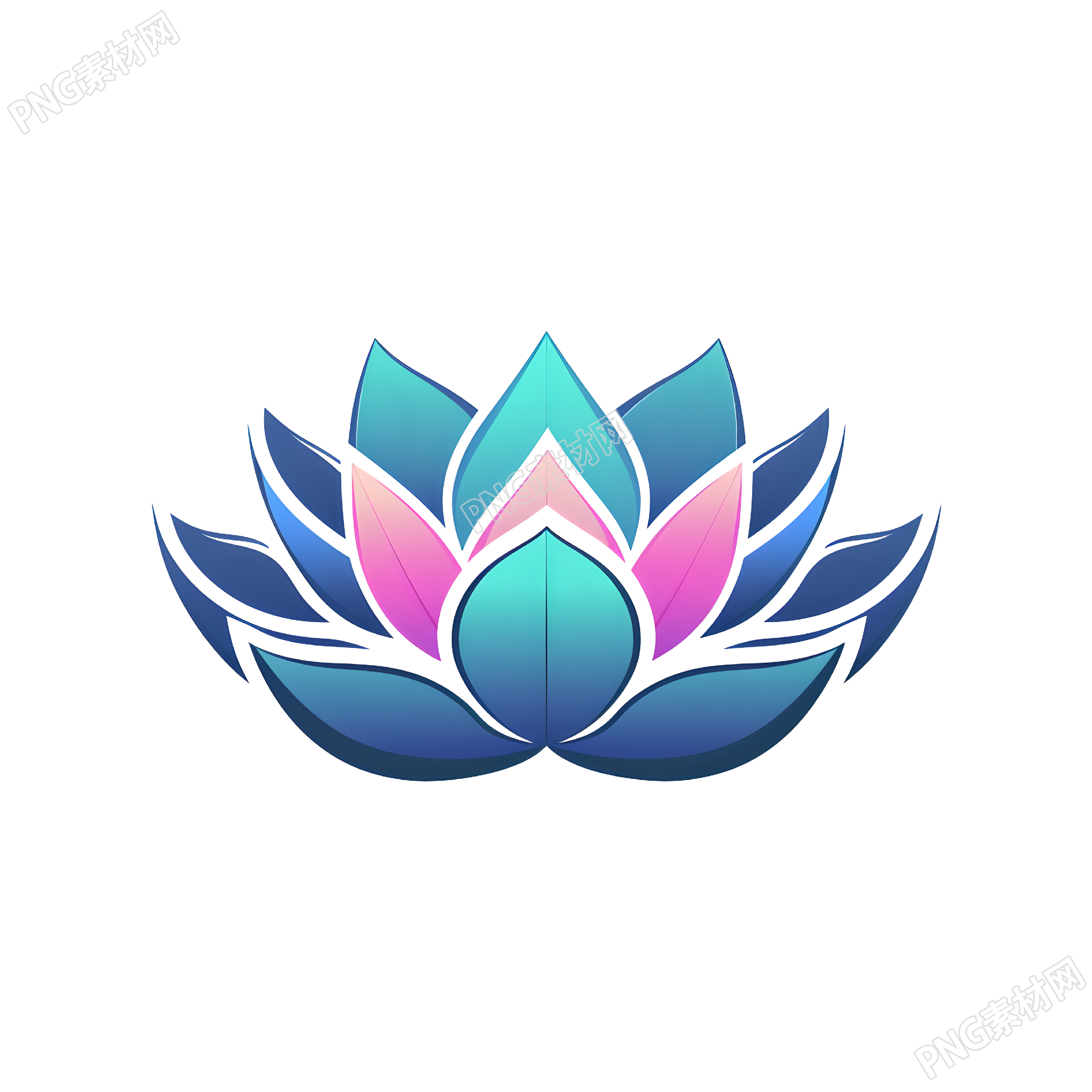 莲花logo创意设计元素