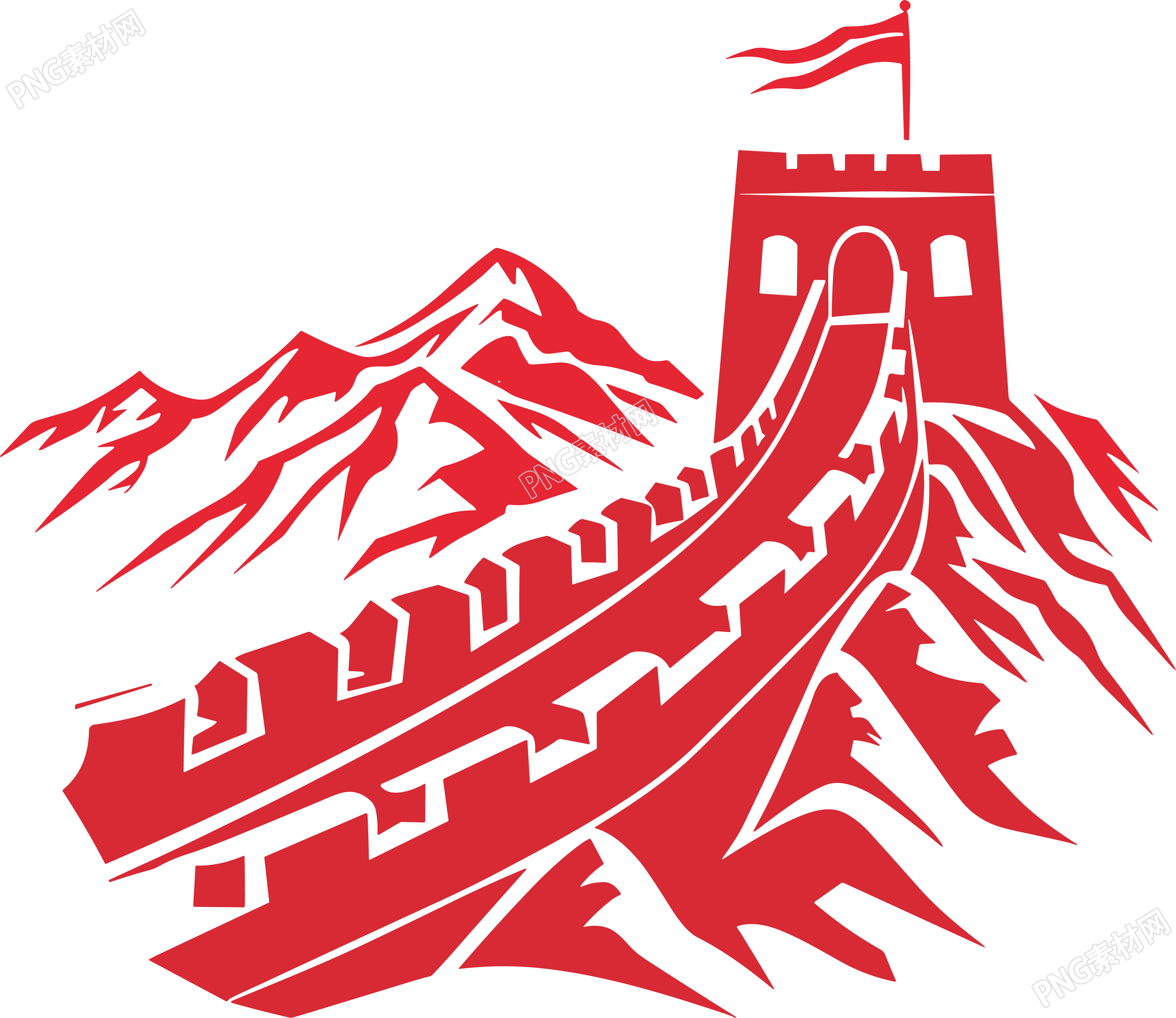 长城logo透明背景素材