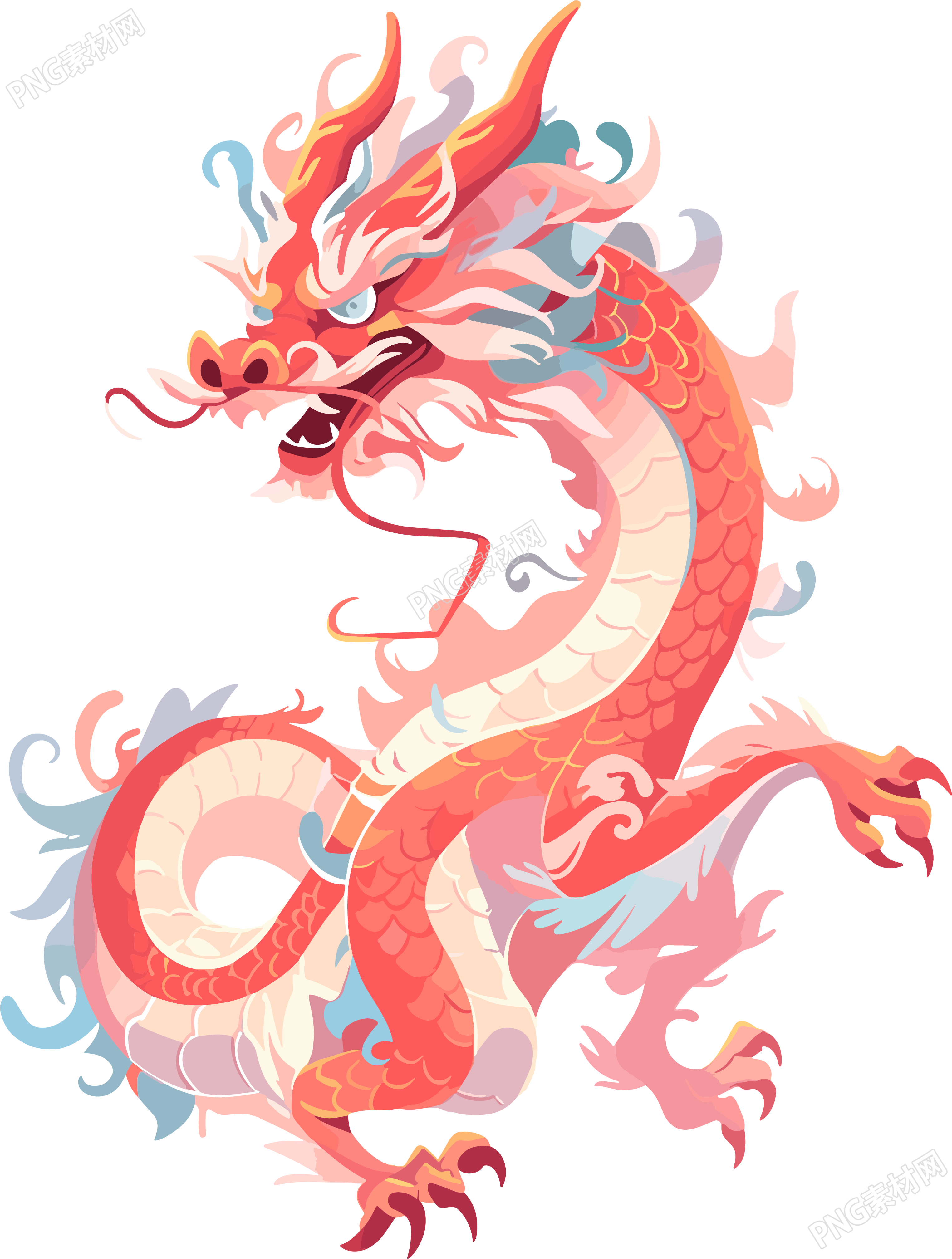 龙矢量插画设计元素