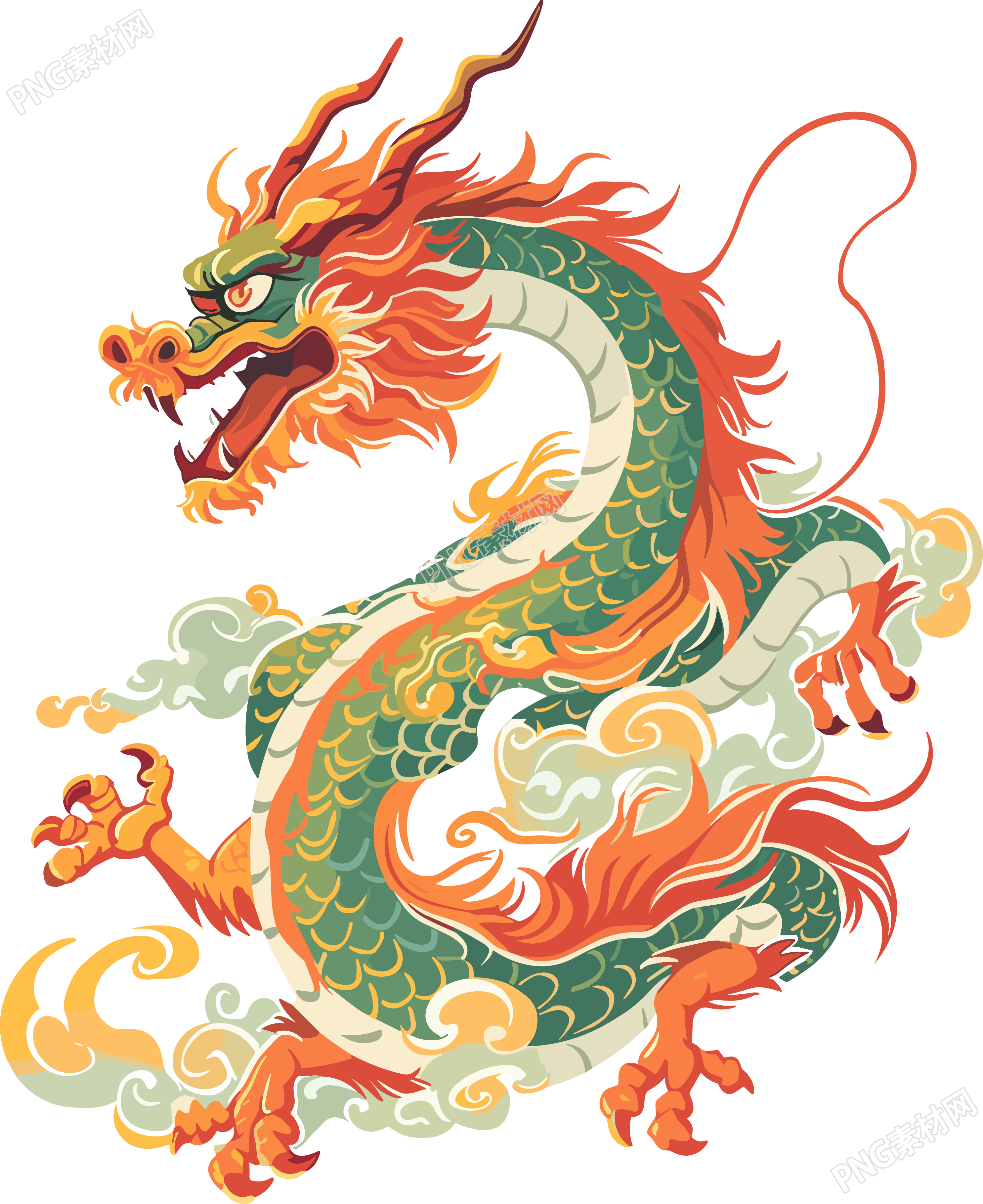 龙矢量素材