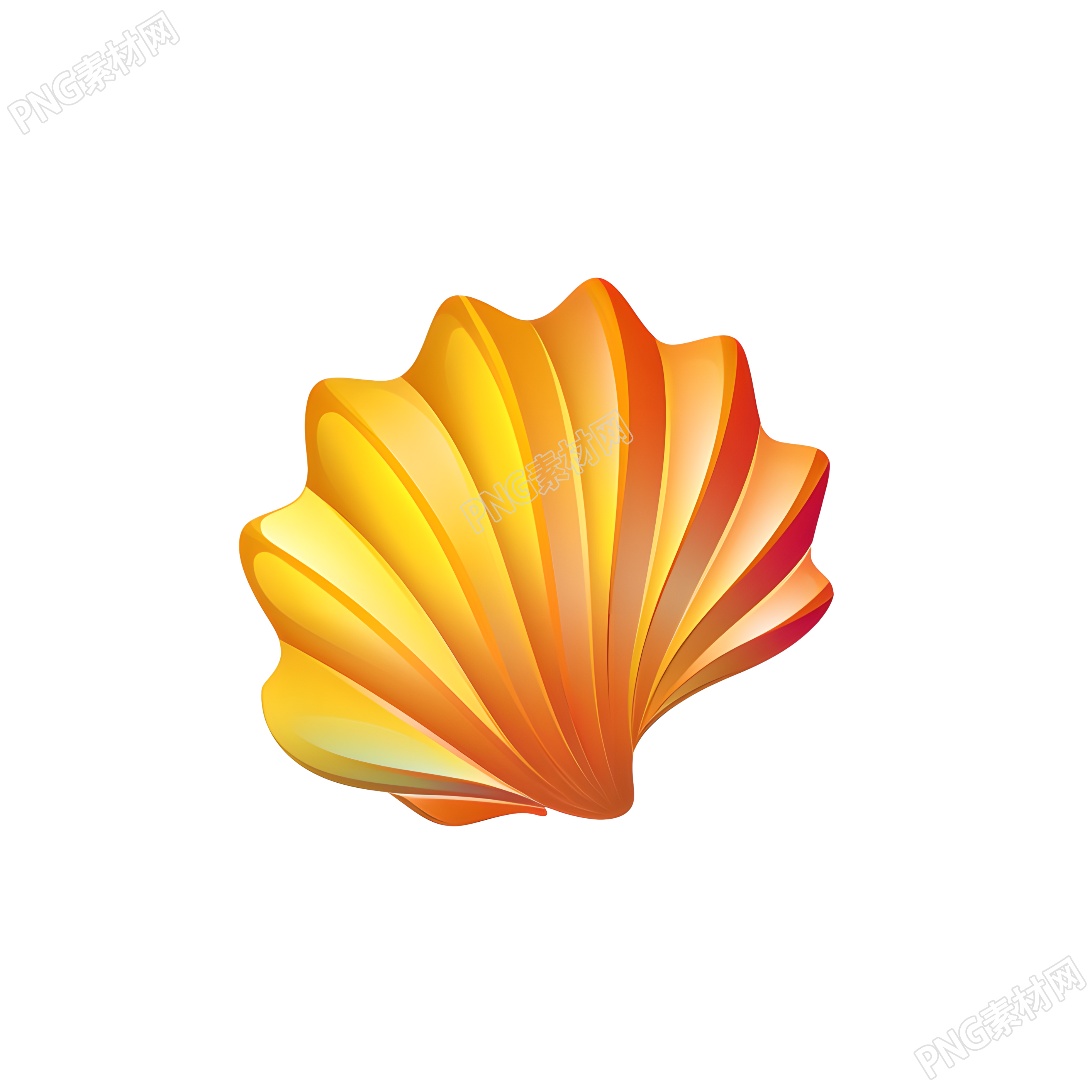 贝壳logo简约插画