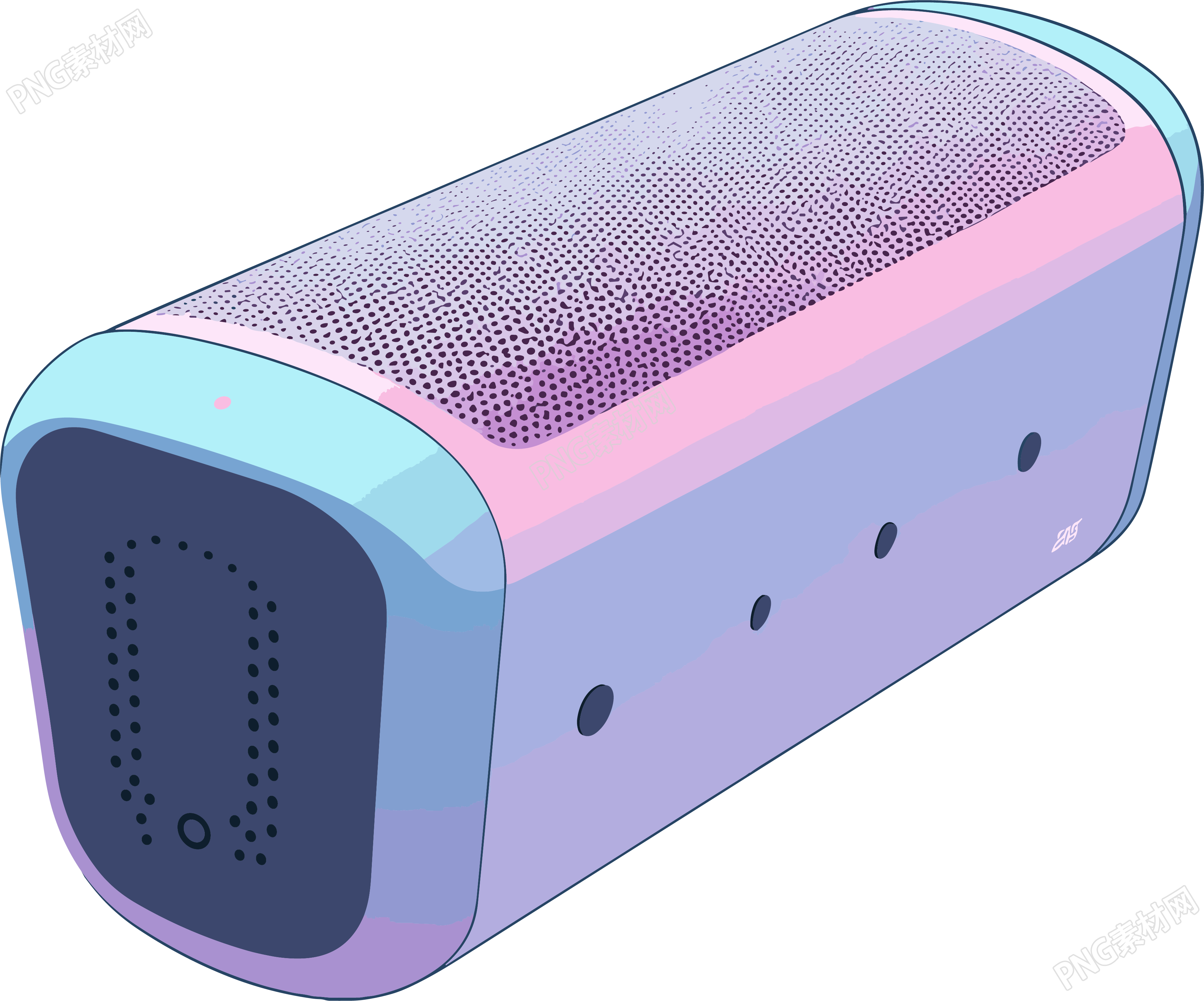蓝牙音箱透明背景插画